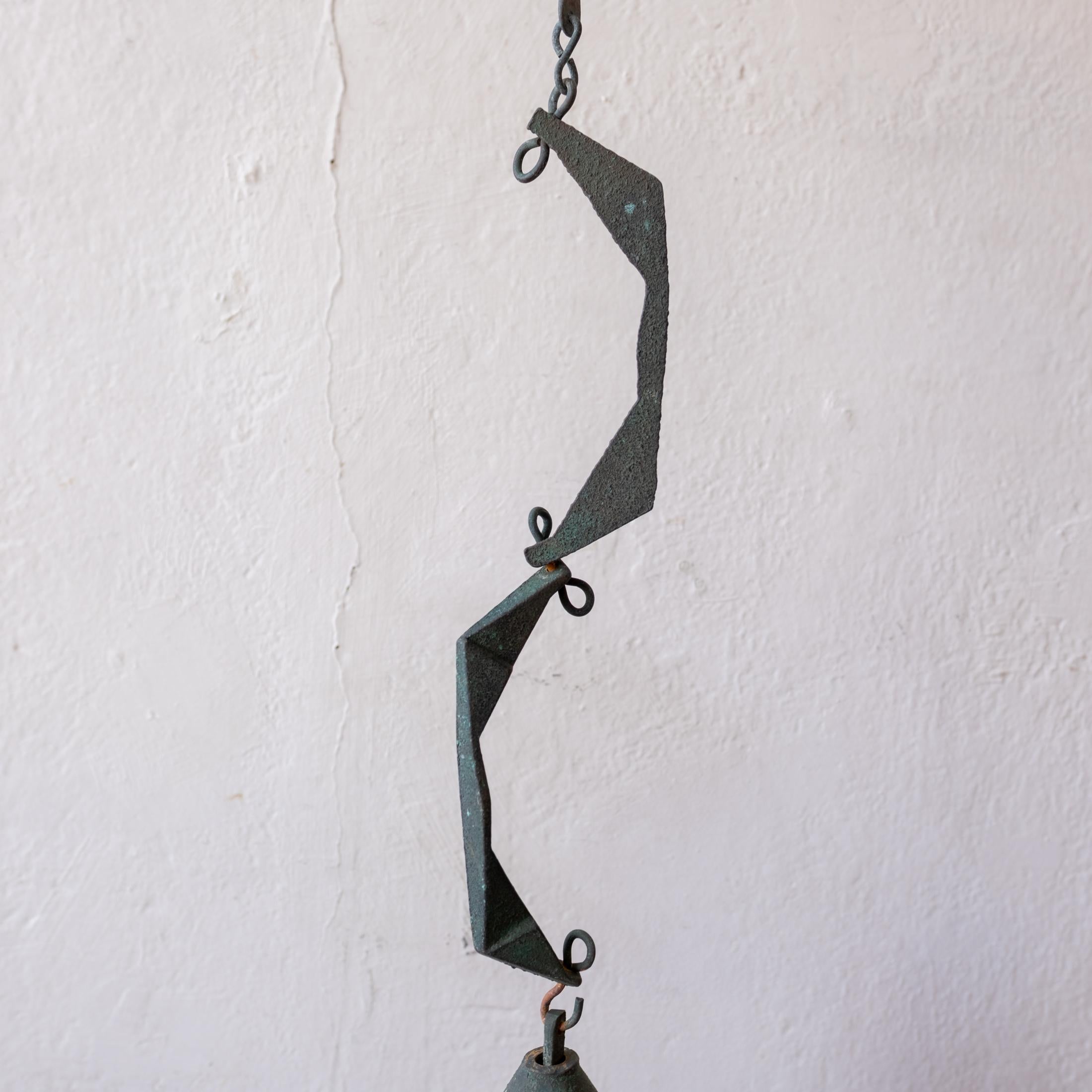 Mid-20th Century Paolo Soleri Hanging Bronze Bell 1960s