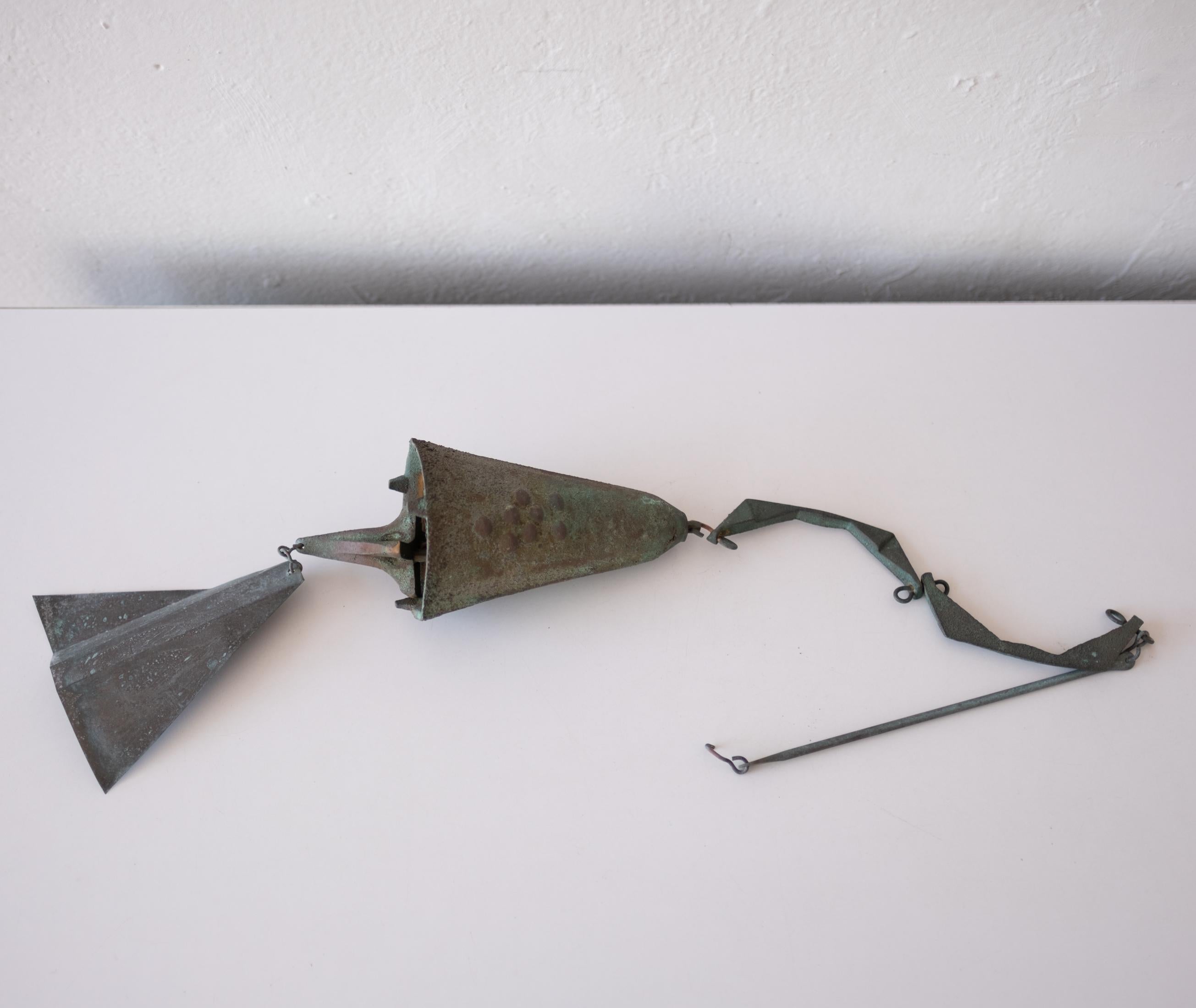 Paolo Soleri Hanging Bronze Bell 1960s 1