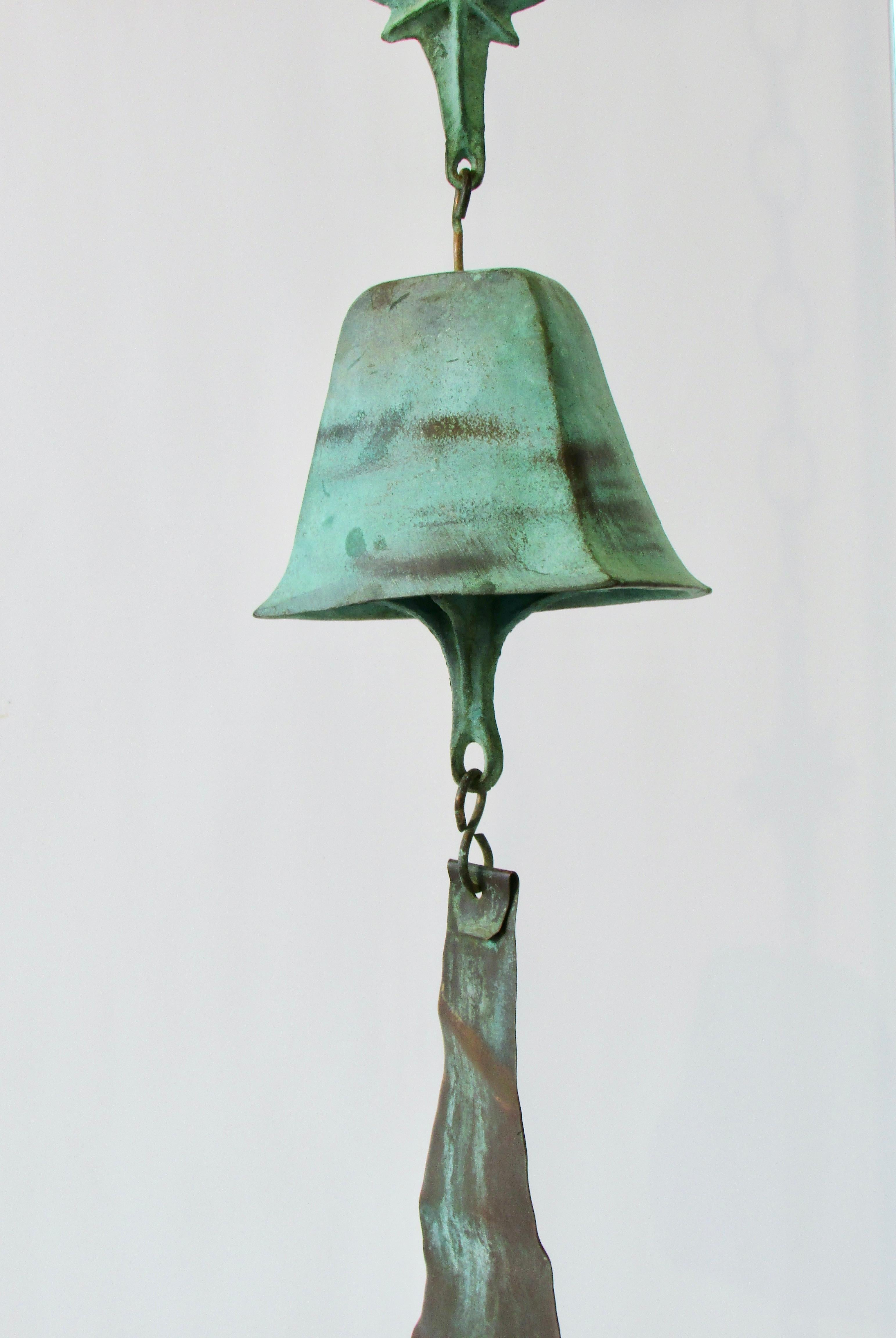 Mid-Century Modern Paolo Soleri Hanging Bronze Bell