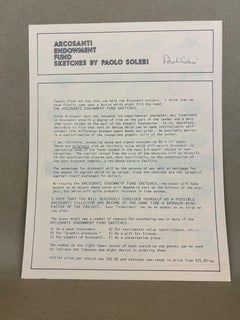 Originalzeichnung von Paolo Soleri