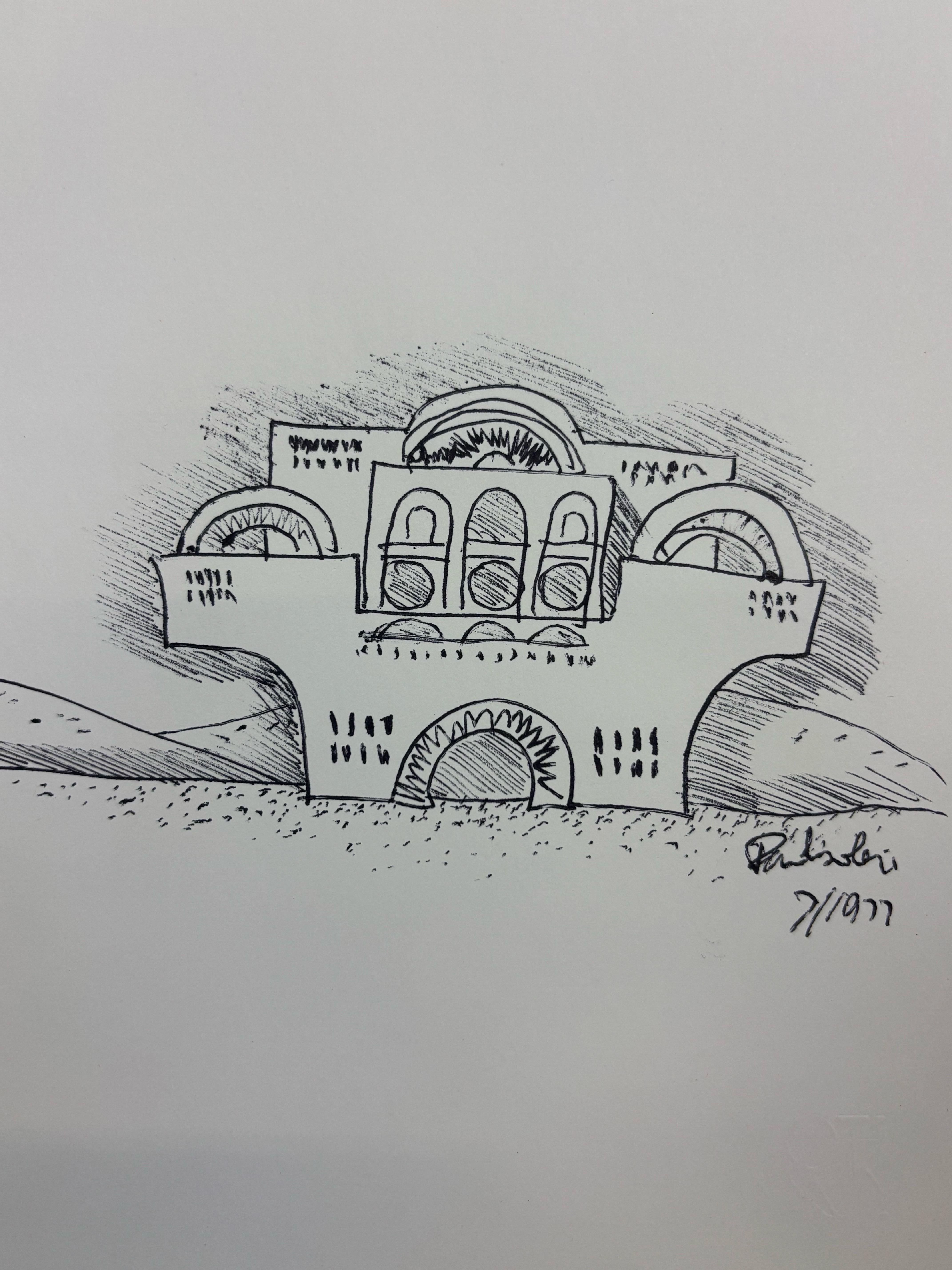 Paolo Soleri Disegno originale In condizioni buone in vendita a Philadelphia, PA