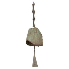 Used Paolo Soleri Sculpted Bronze Wind Chime Bell for Arcosanti