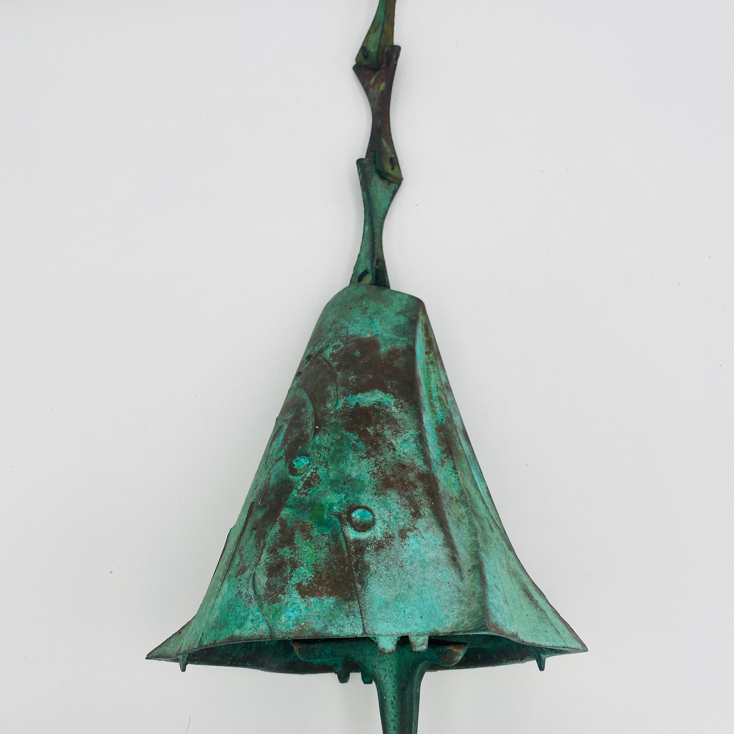 Paolo Soleri Escultura Colgante Campana de Viento de Bronce, Circa 1960s Estadounidense en venta