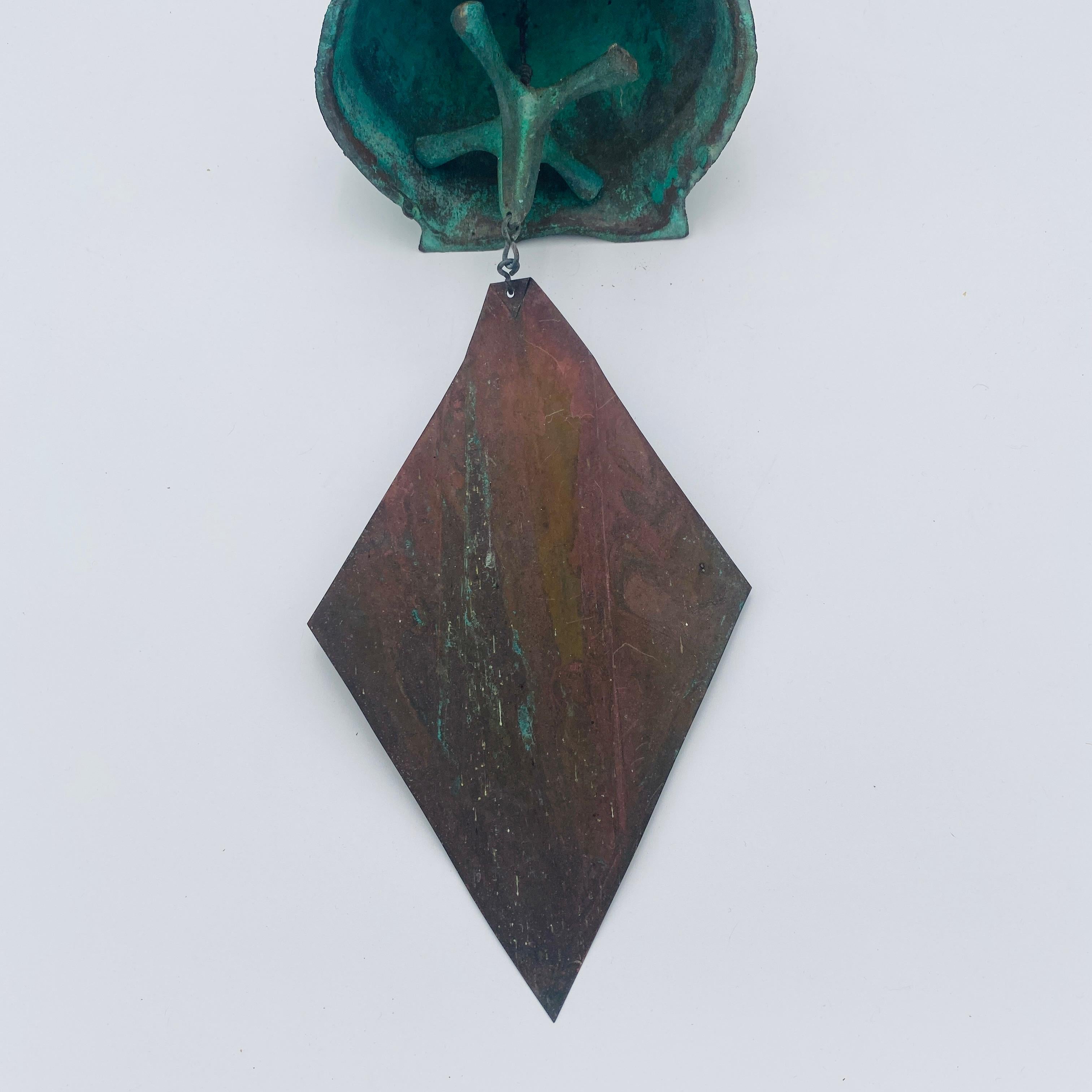 Paolo Soleri Escultura Colgante Campana de Viento de Bronce, Circa 1960s en Bueno estado para la venta en San Juan Capistrano, CA