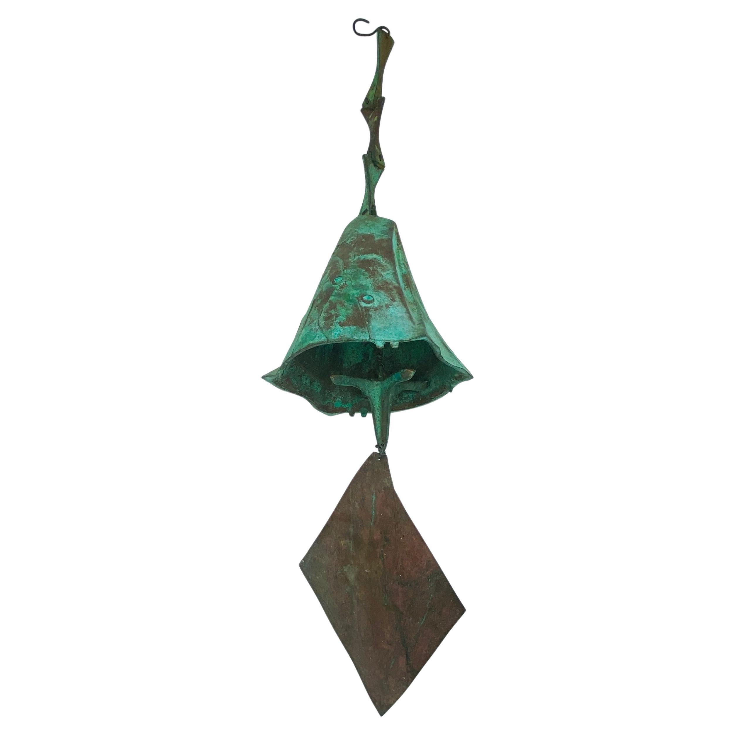 Paolo Soleri Escultura Colgante Campana de Viento de Bronce, Circa 1960s