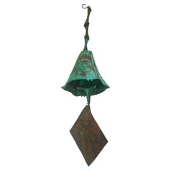 Paolo Soleri Escultura Colgante Campana de Viento de Bronce, Circa 1960s