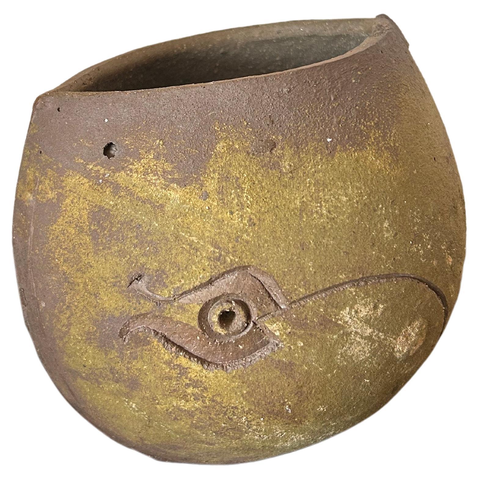 Paolo Soleri Ceramic Bowl with Fish Design
