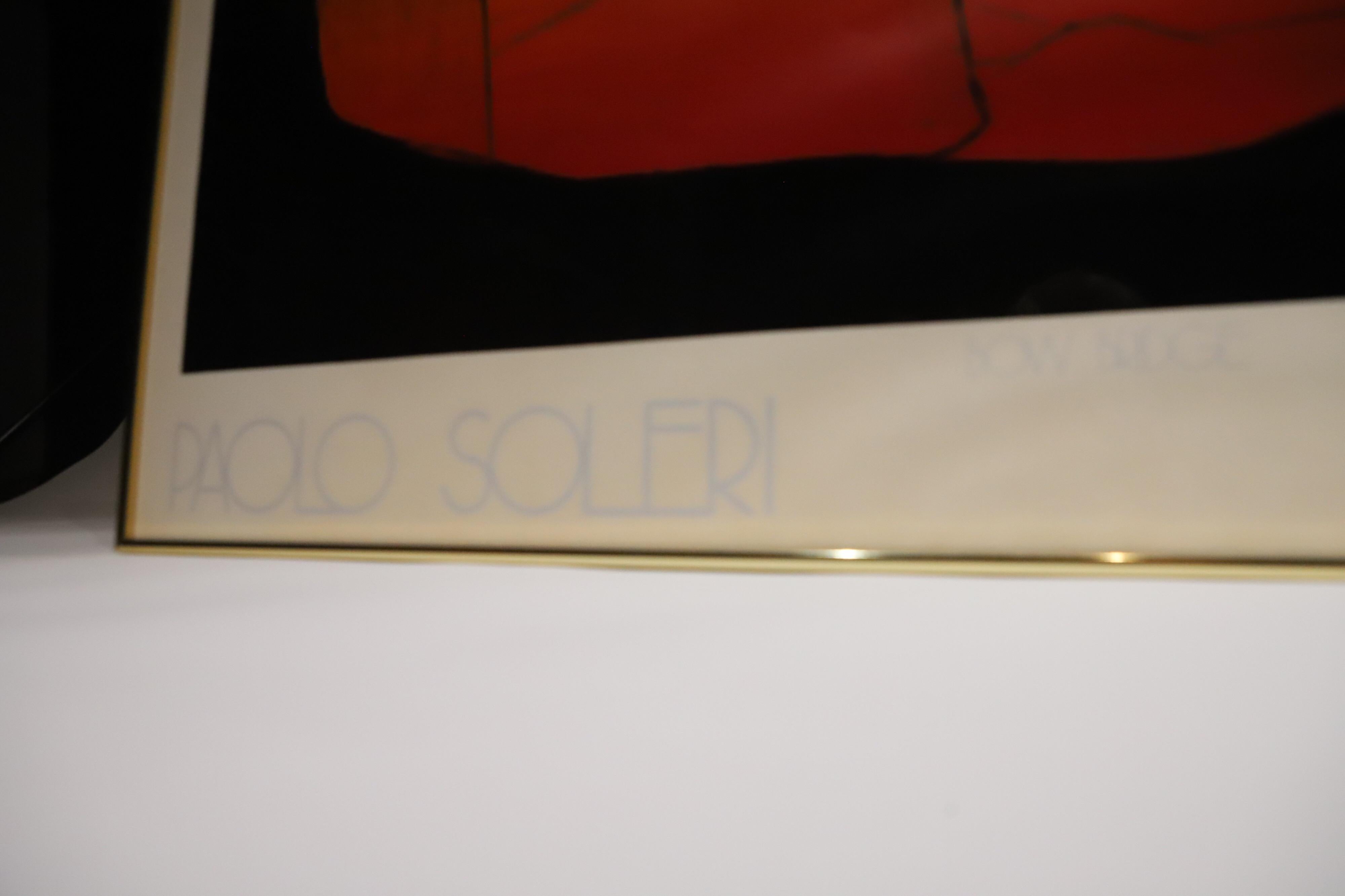 Mid-Century Modern Paolo Soleri Silkscreen 