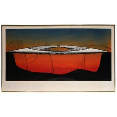 Paolo Soleri Silkscreen "Bow Bridge"