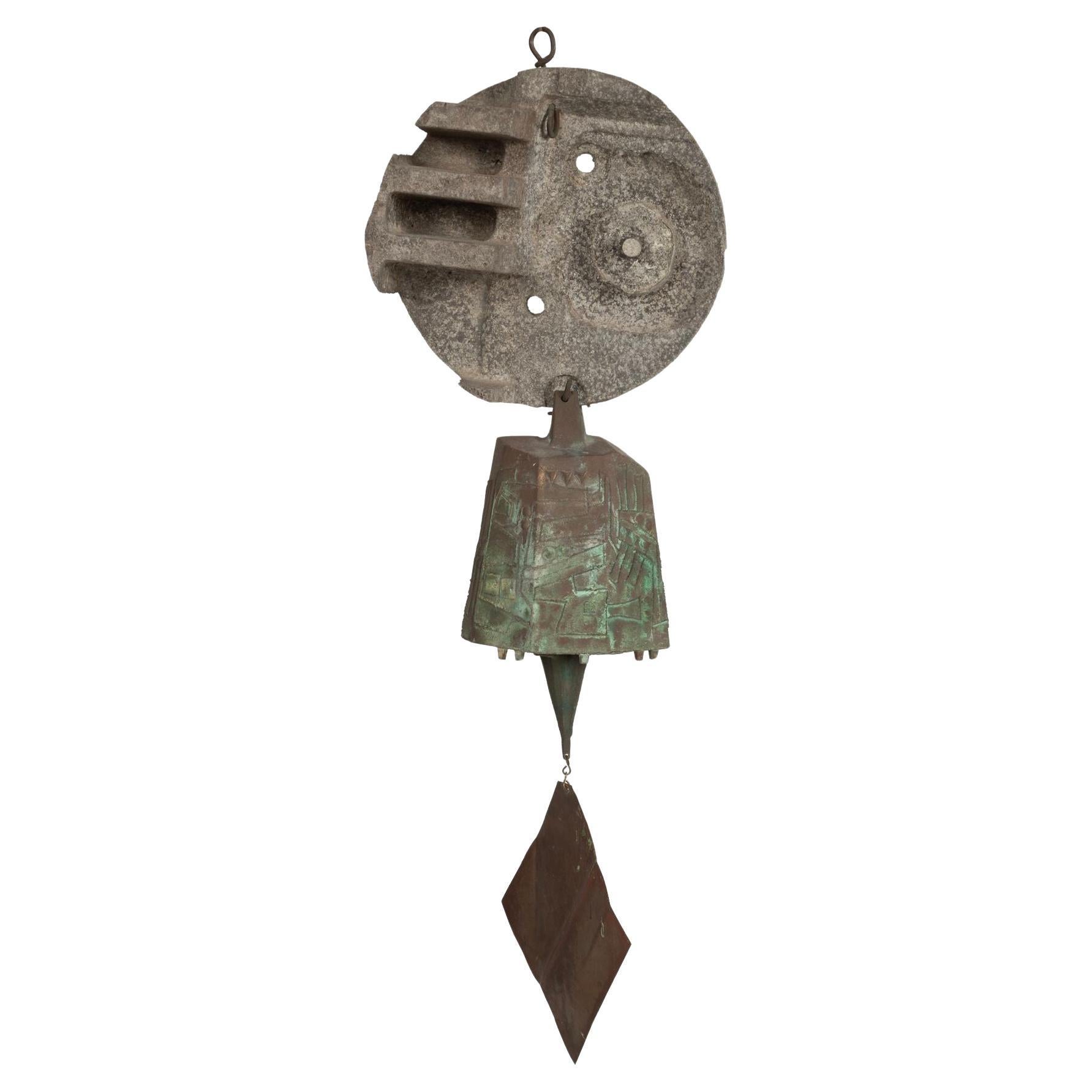 Paolo Soleri Special Order Large 55 inch Brutalist Windbell 1975