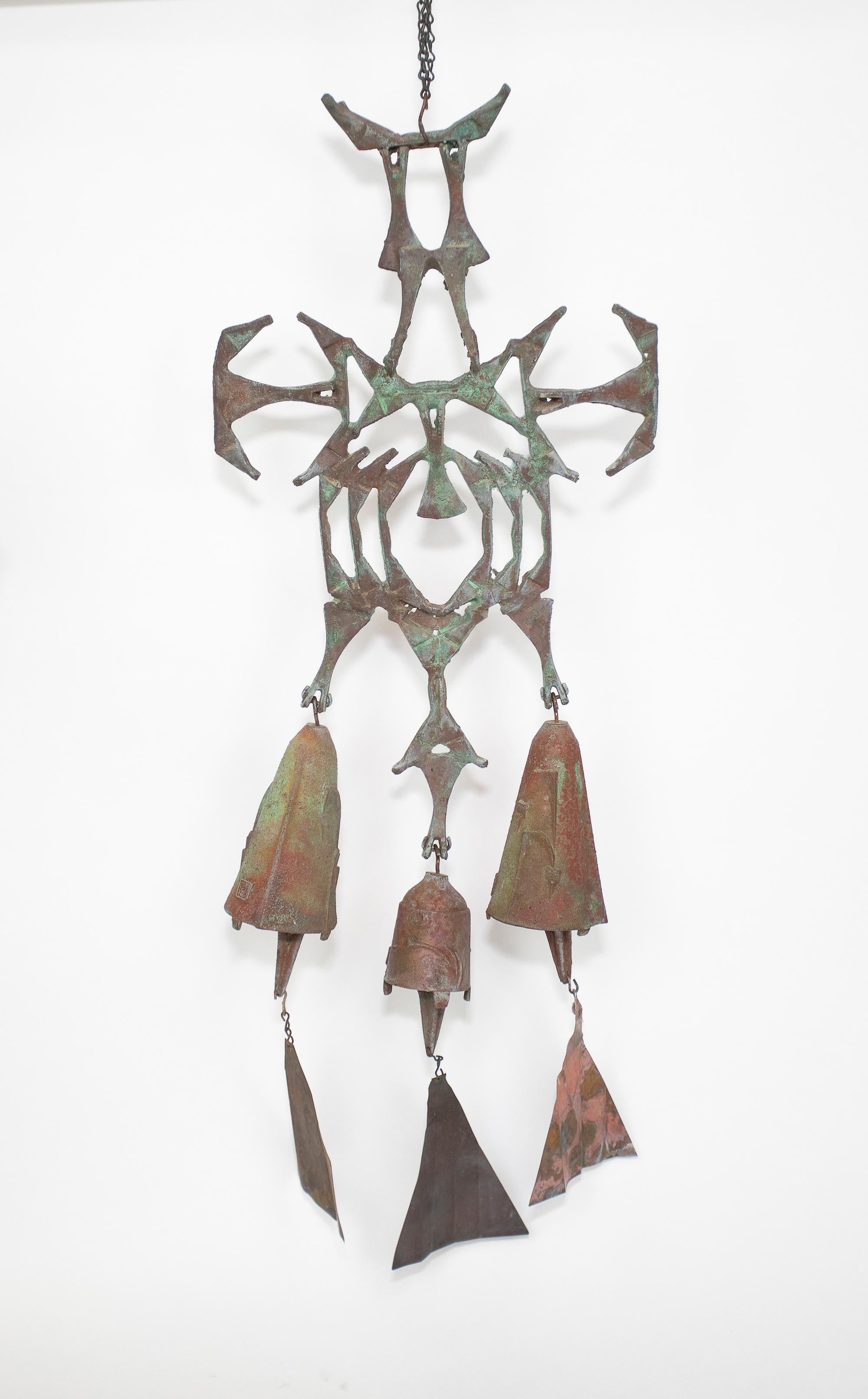 Paolo Soleri Bronze Wind Chime
A complicated Triple form
Pleasant tone
Original surface.