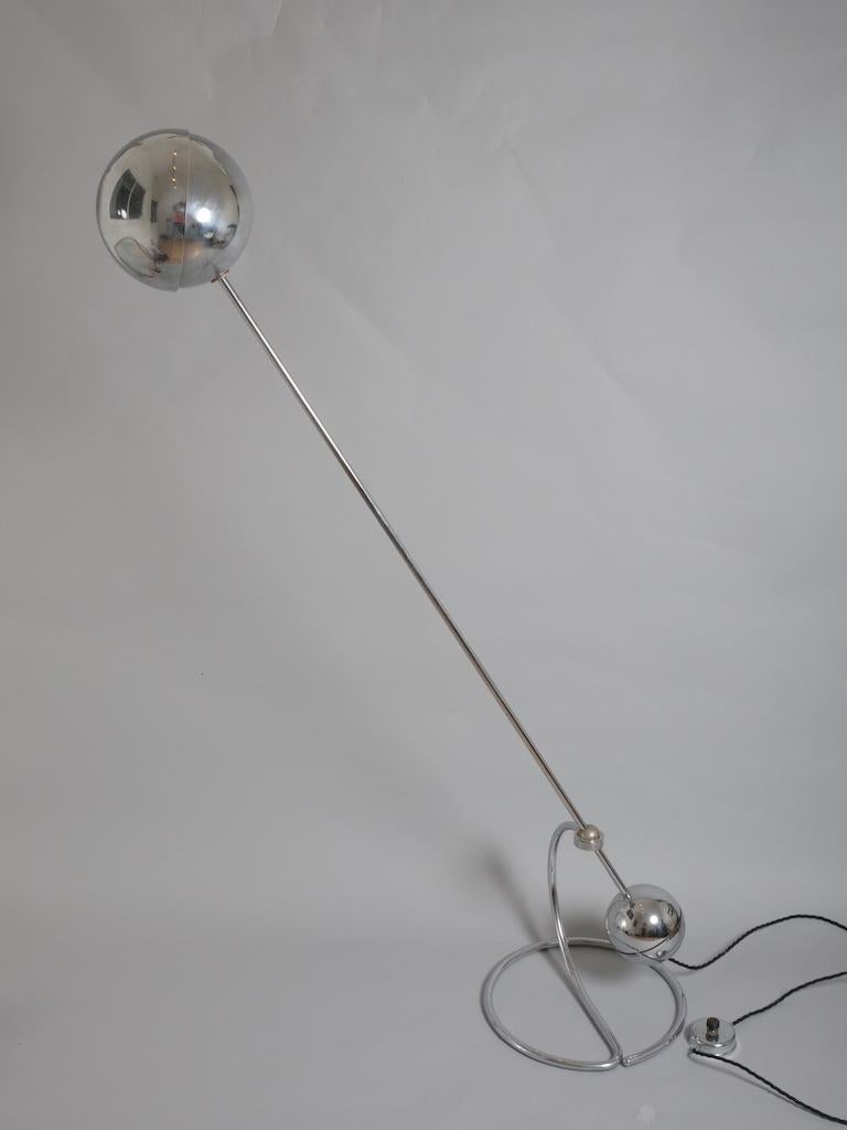 Mid-Century Modern Paolo Tilche 3 s - adjustable counterbalance floor lamp for Sirrah For Sale