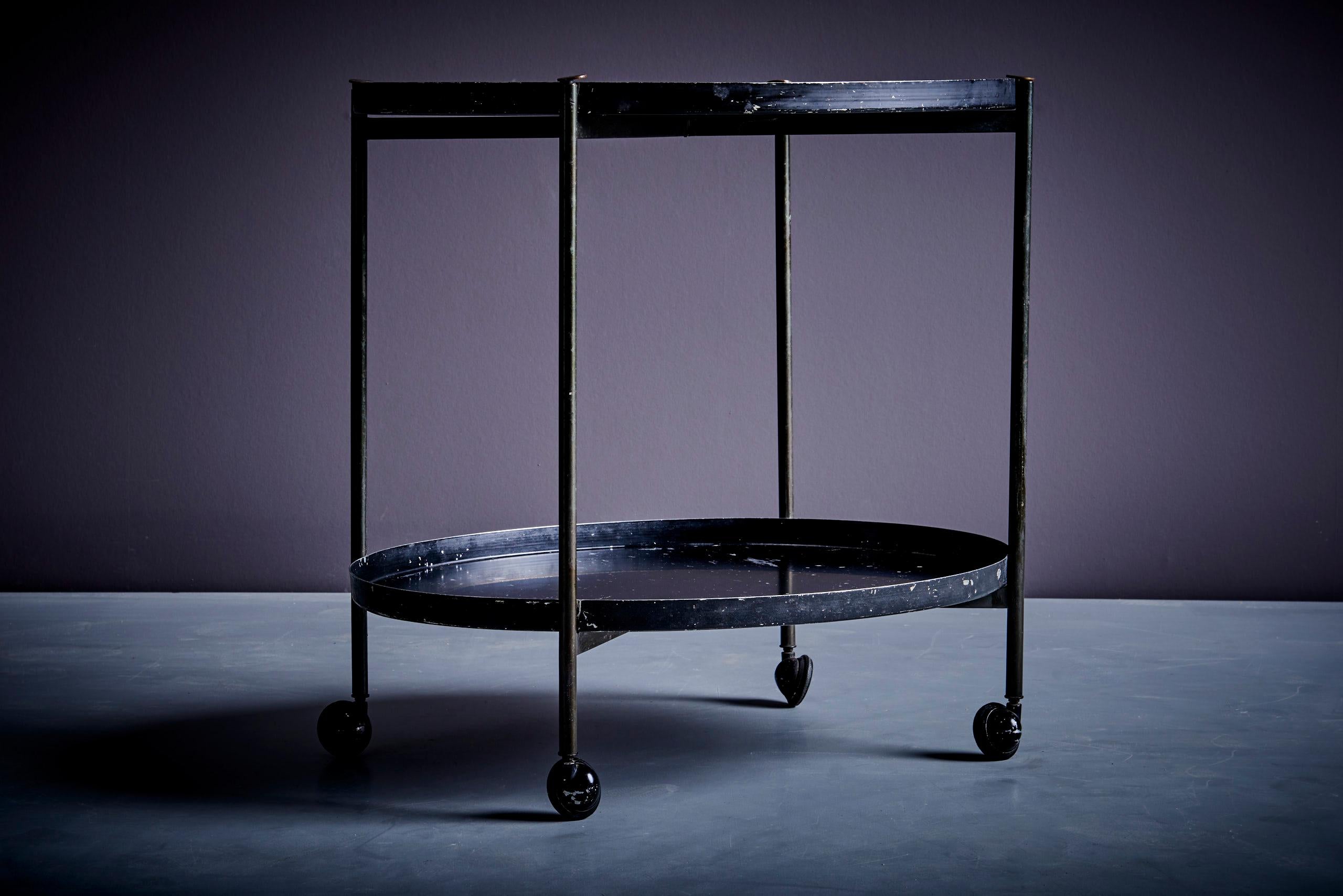 Mid-Century Modern Paolo Tilche Bar Cart for Artform, Italy 1950s