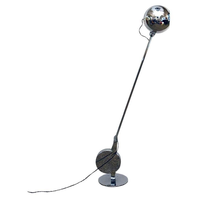 Lampadaire inclinable Paolo Tilche en métal chromé, 1970