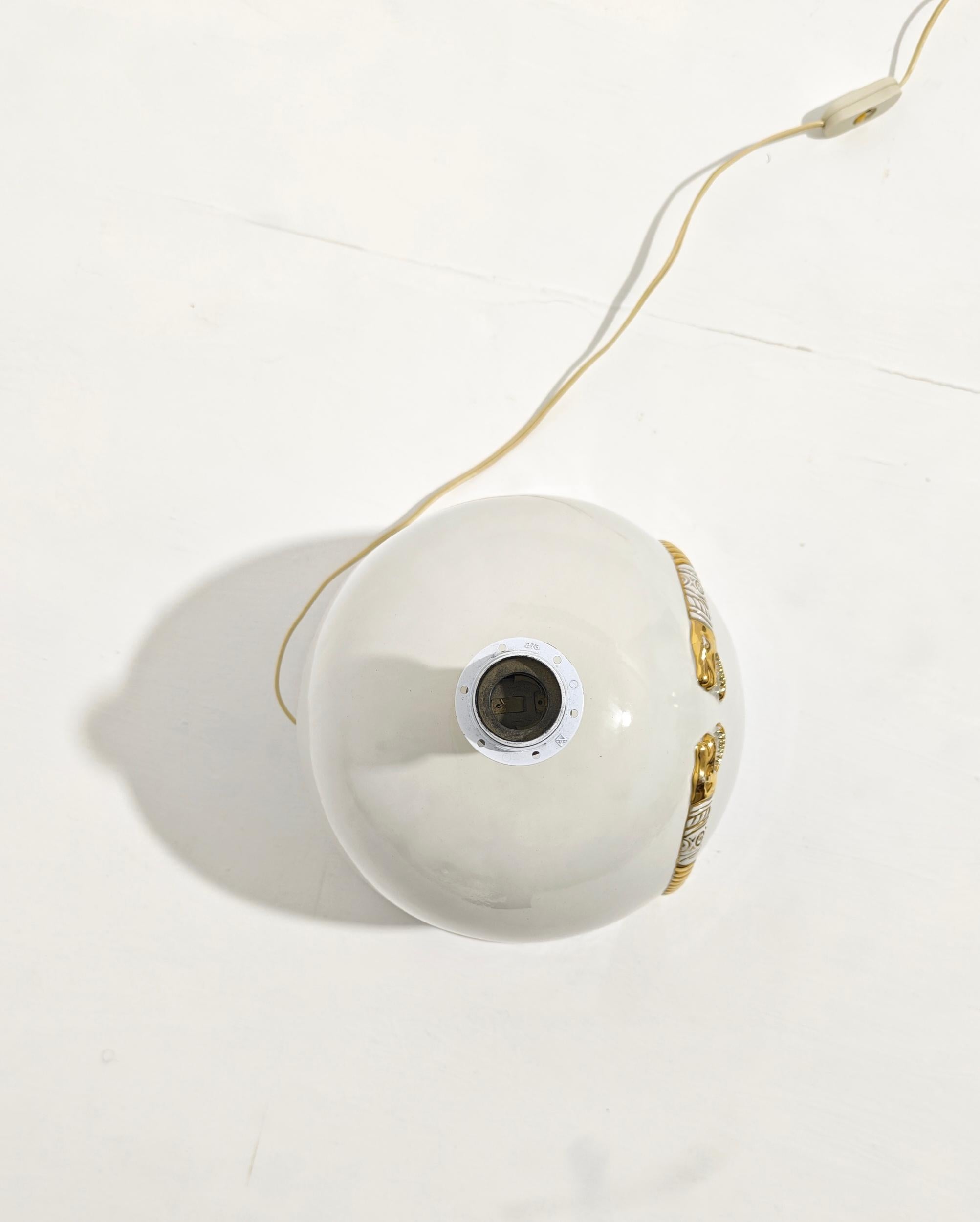 Lampe de bureau italienne design mi-siècle moderne en céramique Paolo Traversi, années 1970/80 en vente 3
