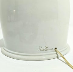 Paolo Traversi Keramik-Tischlampe, Design, Italien, 1970/80er Jahre, Mid-Century Modern