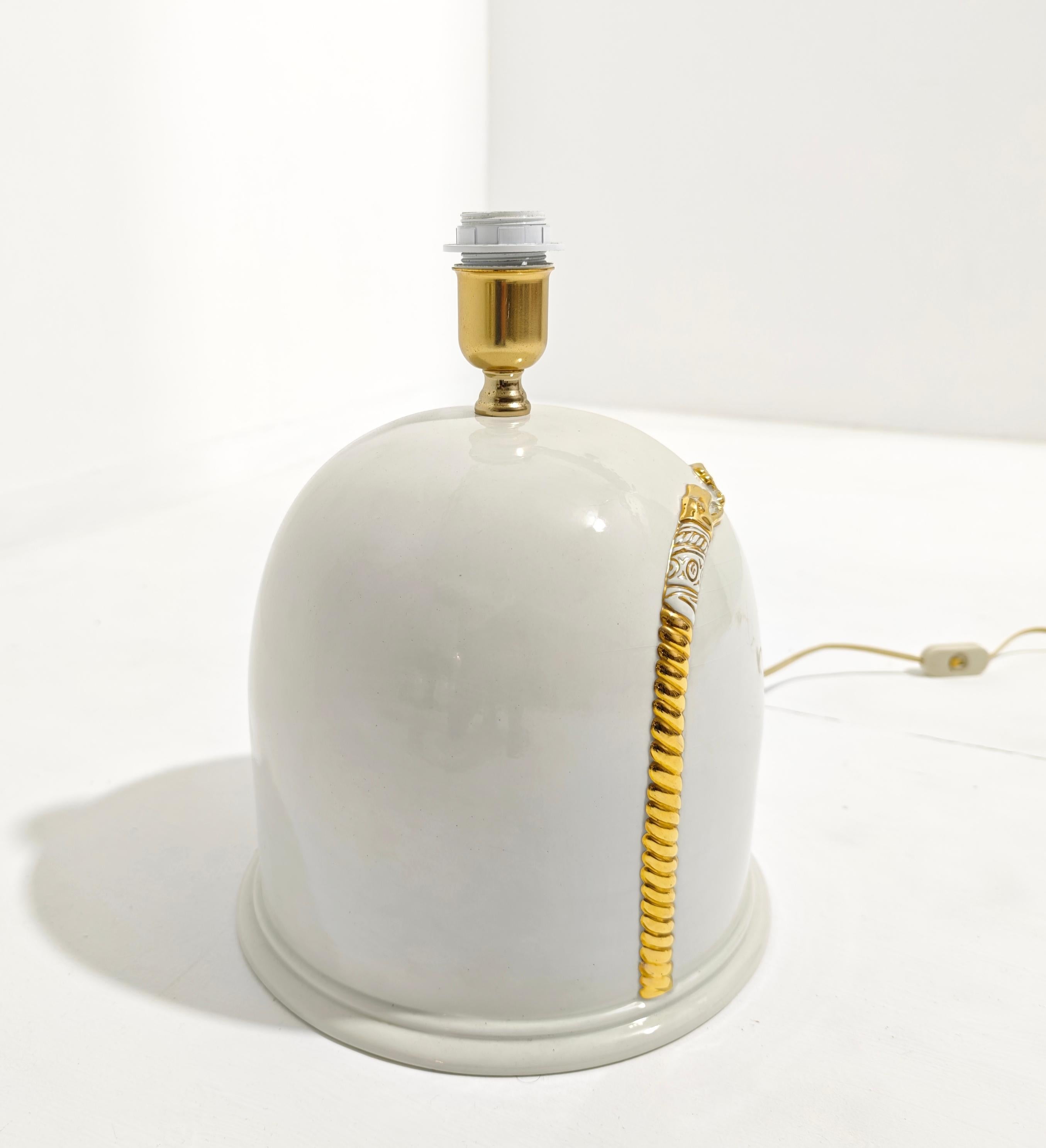 Lampe de bureau italienne design mi-siècle moderne en céramique Paolo Traversi, années 1970/80 en vente 2