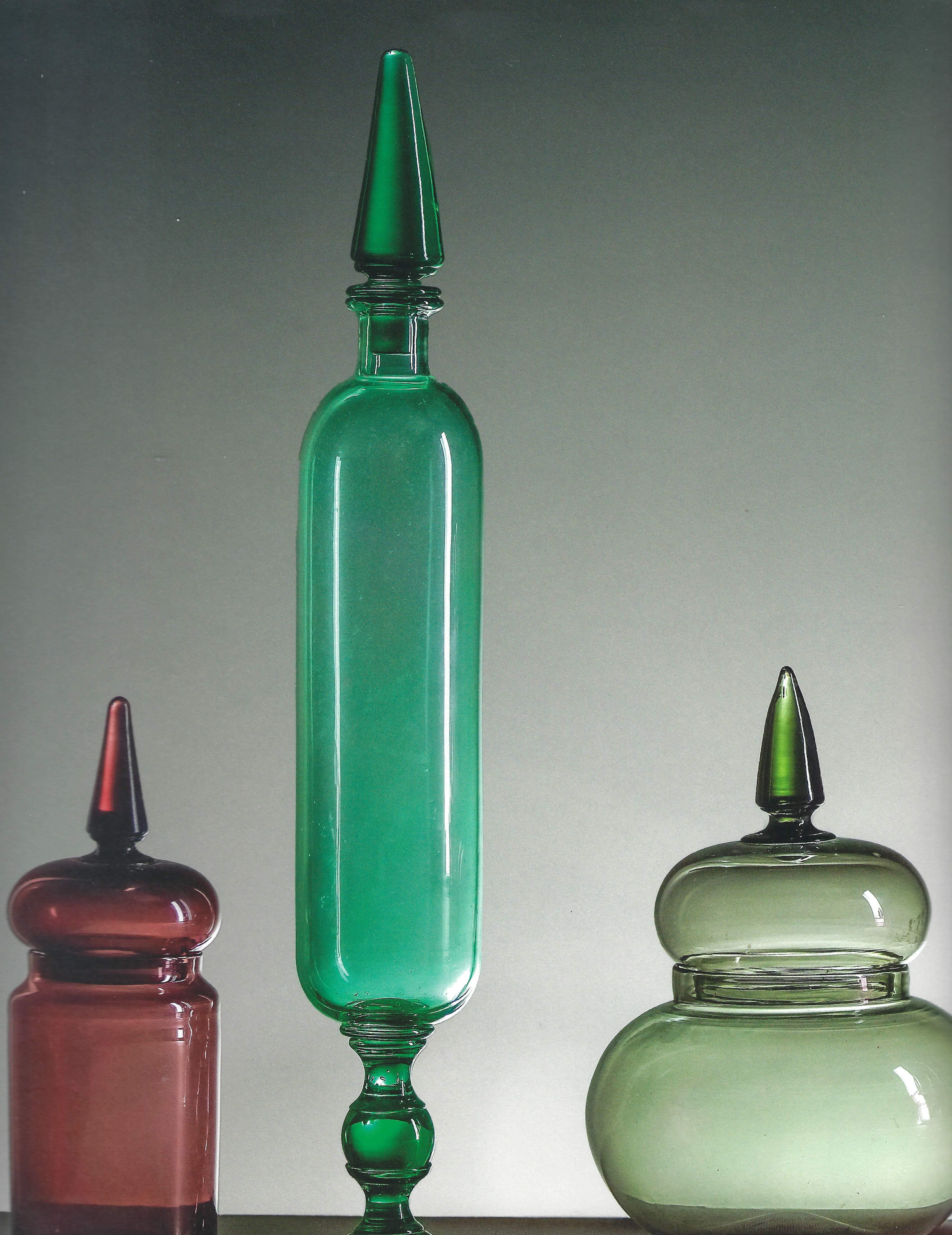 Seltenes Apothekergefäß Modell 4742 von Paolo Venini aus rotem und Mauve-Glas, Italien, 1959 im Angebot 1