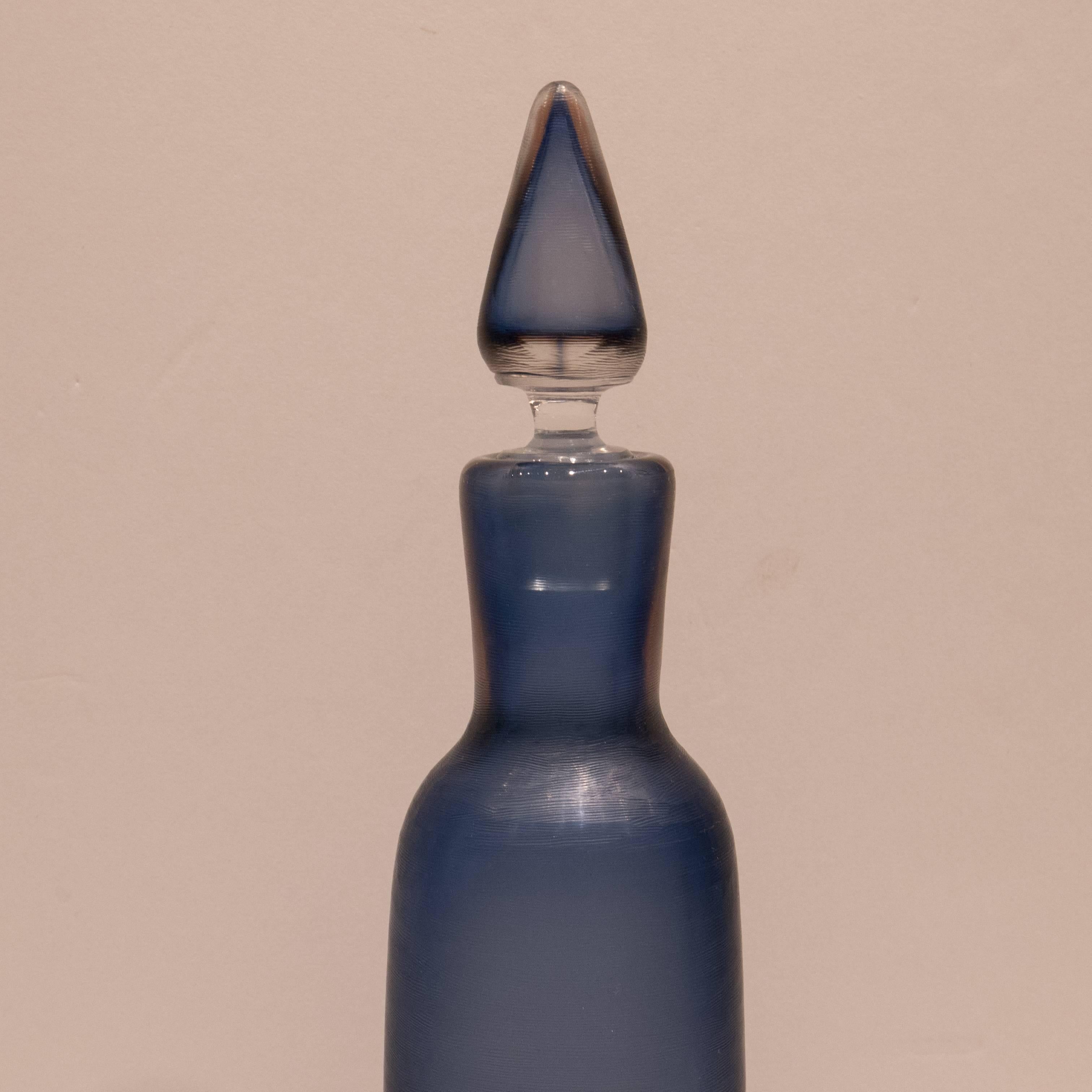 Glass Paolo Venini Bottle with Stopper