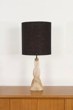 Paolo Venini Braided Diamointe Table lamp for Venini Italy, 1940c.