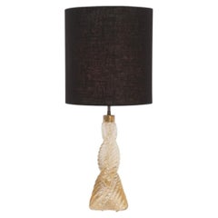Paolo Venini Braided Diamointe Table lamp for Venini Italy, 1940c.