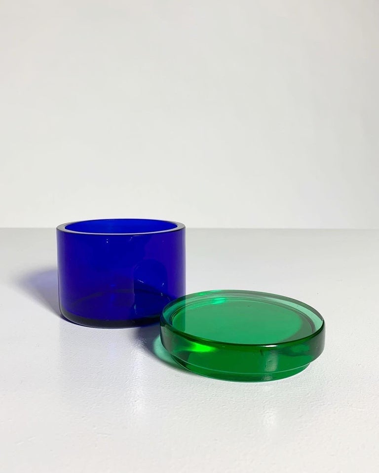 Paolo Venini Murano Glass Jar Venini Italy 1950s at 1stDibs