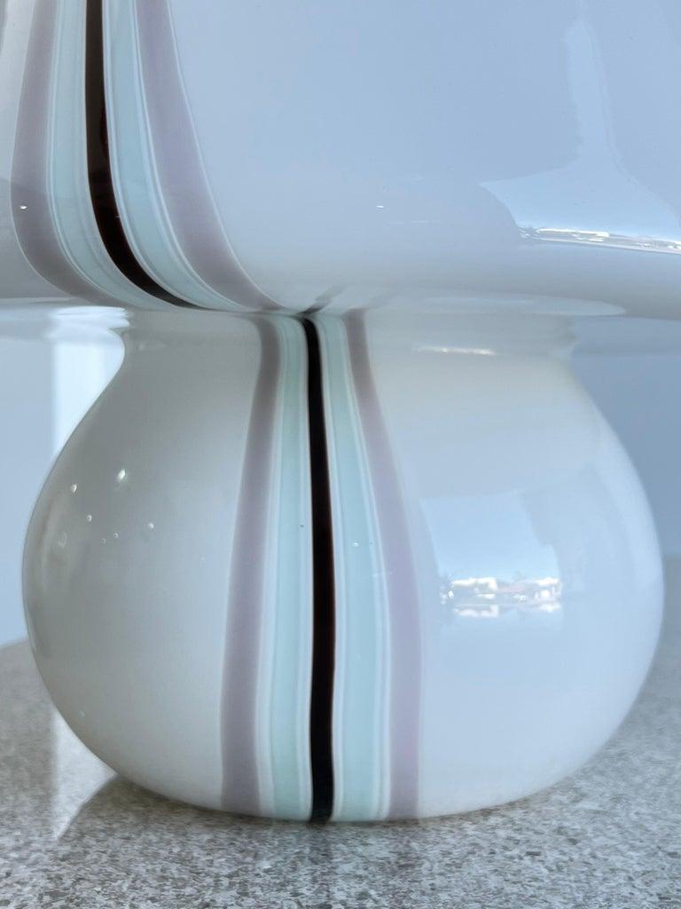 Murano Glass Paolo Venini Mushroom Murano Table Lamp For Sale