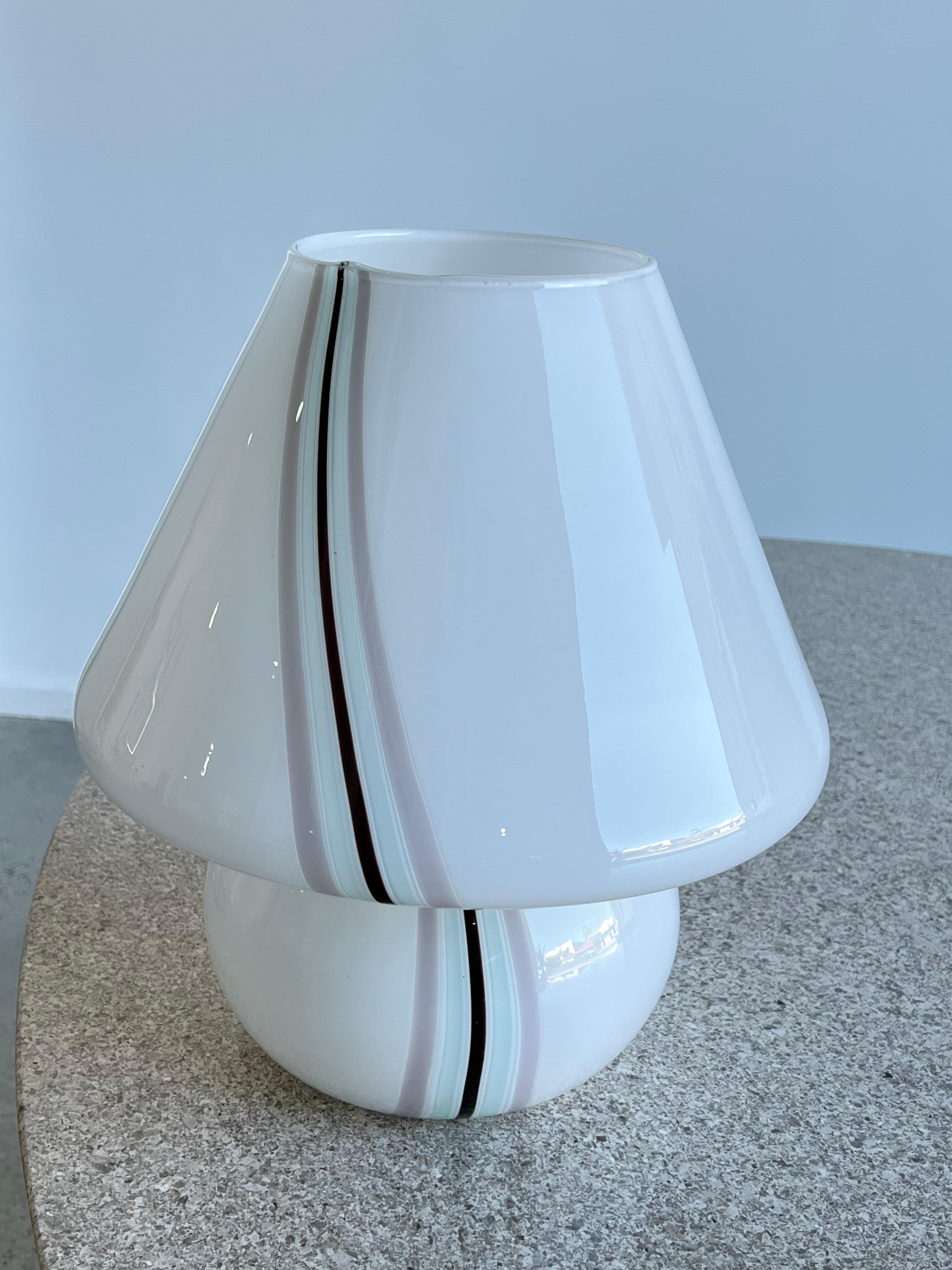 Paolo Venini Mushroom Murano Table Lamp For Sale 2