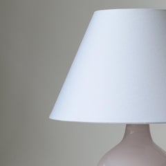 Paolo Venini Pair of Antique Pink Opalino Murano Glass Table Lamps for Venini