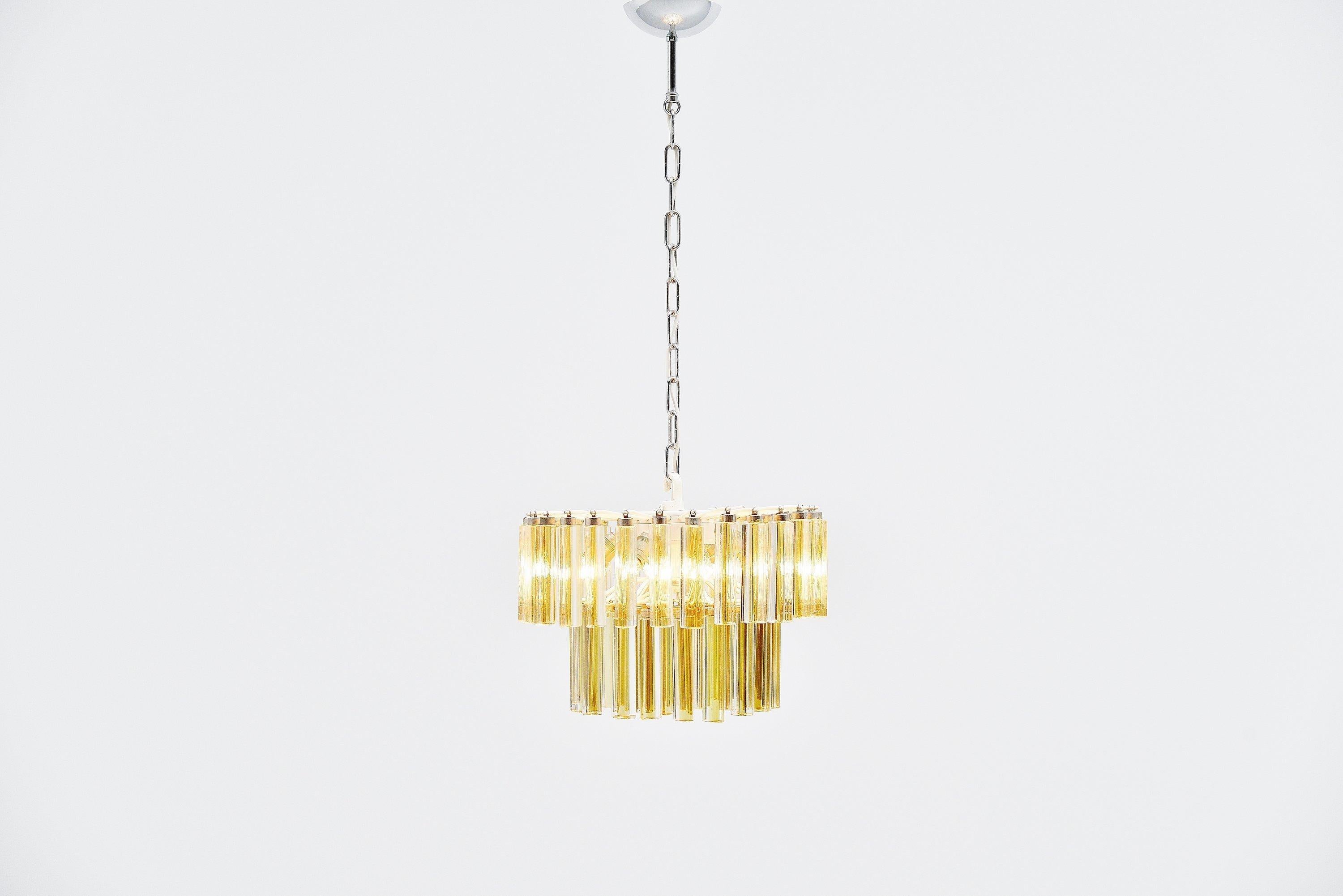 Paolo Venini Triedo Chandelier, Italy, 1960 3