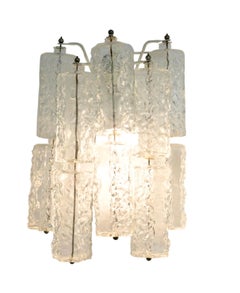 Paolo Venini Venini wall lighting Glass murano 4 units , Italie 1960