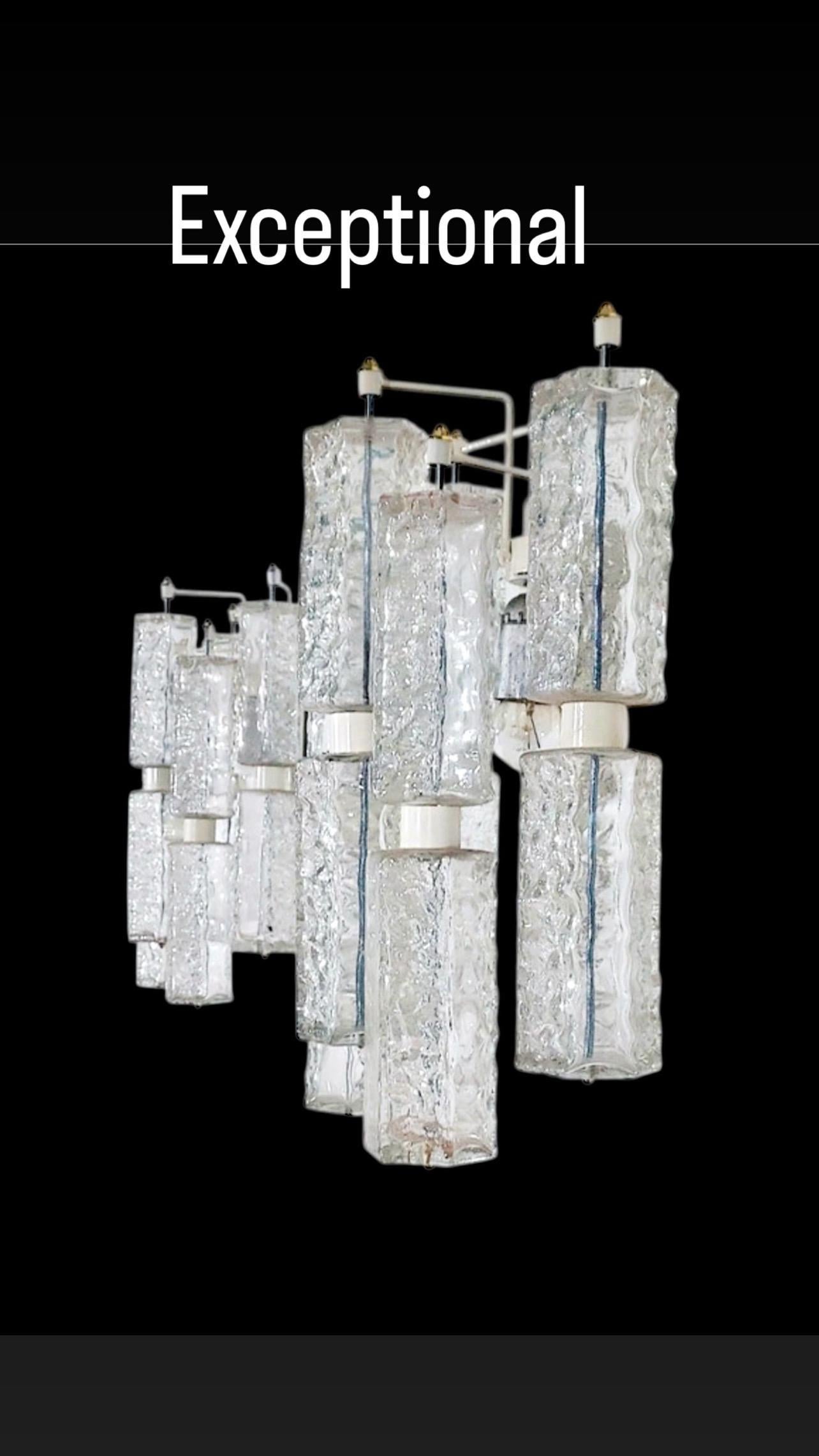 Paolo Venini Venini iluminación de pared Cristal murano 4 unidades , Italie 1960 Italiano en venta