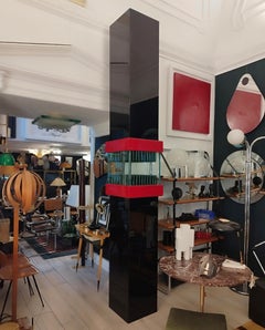 Paolo Ventrella Plexiglass Totem Floor Lamp, Italy 1980s