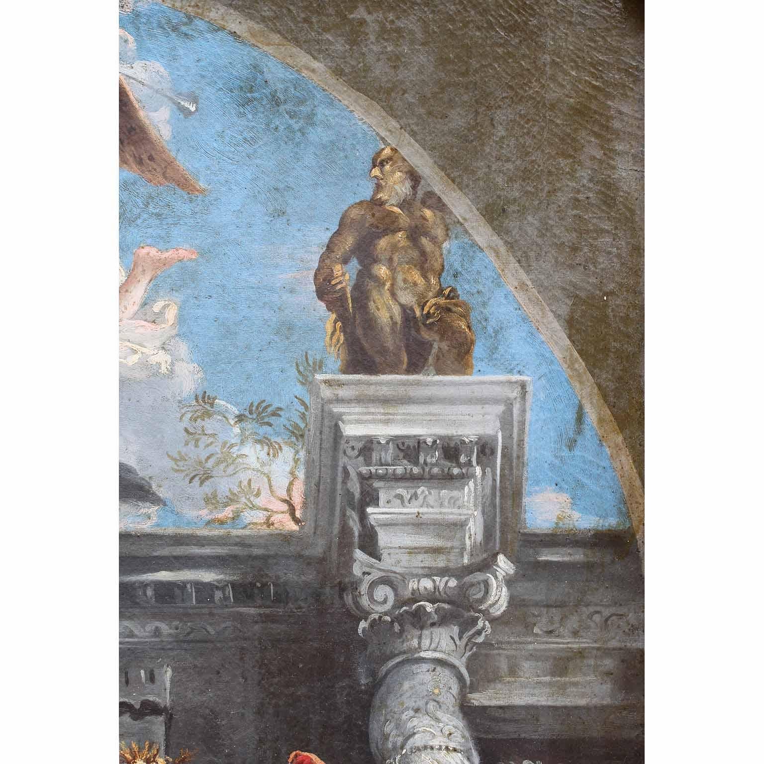 Olio su tela del XVIII-XIX secolo 