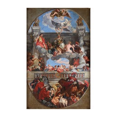 An 18th-19th Century Oil on Canvas "The Triumph of Venice" After Paolo Veronese
