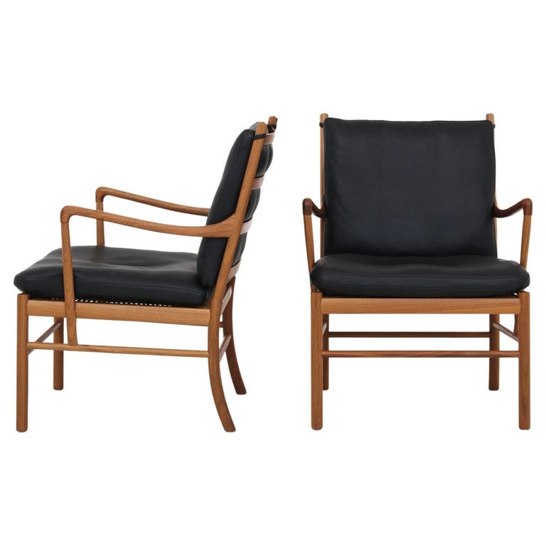 Pair of Colonial Chairs by Ole Wanscher For Sale at 1stDibs