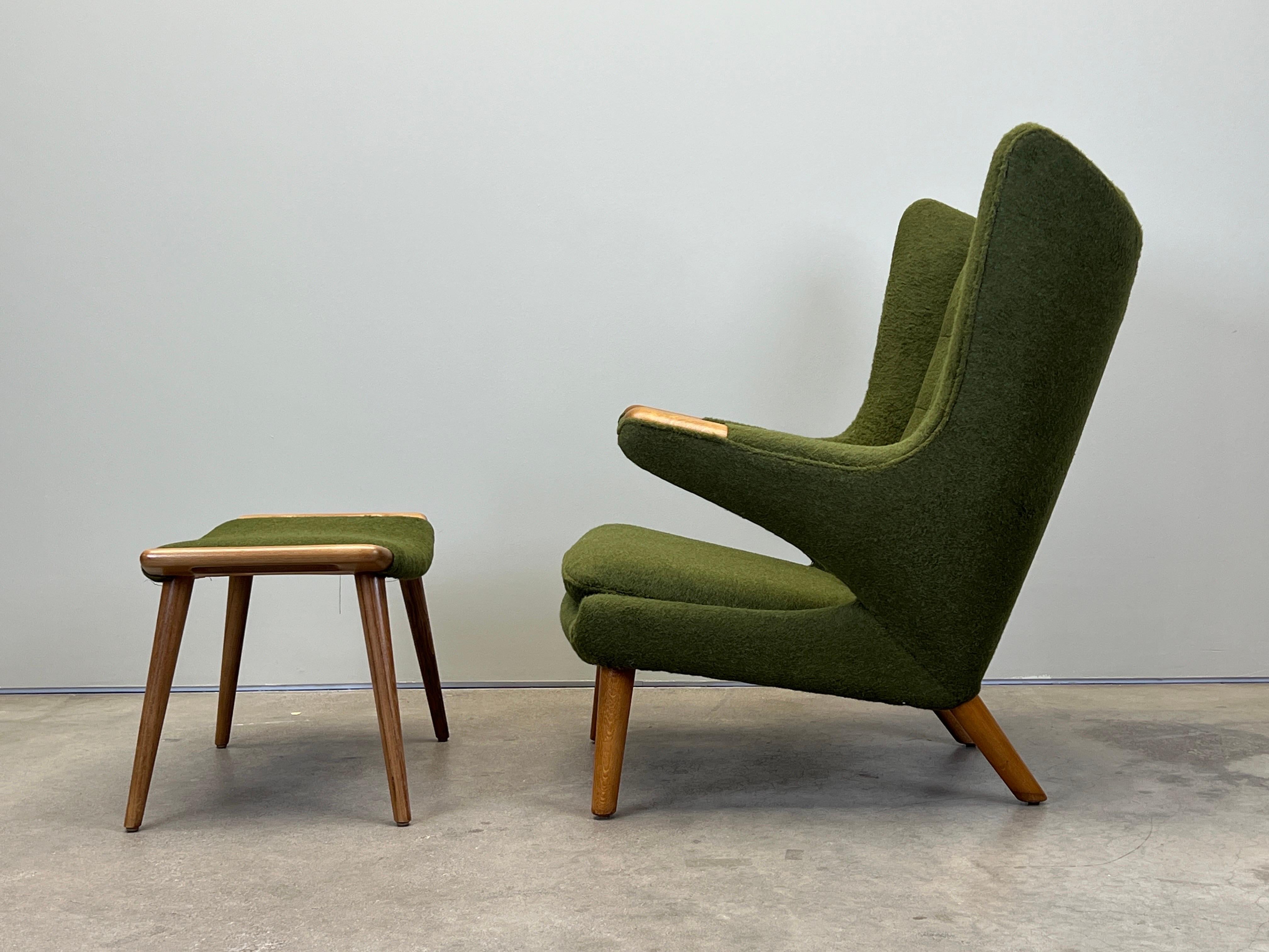 Papa Bear Chair and Ottoman by Hans Wegner for A.P Stolen For Sale 4