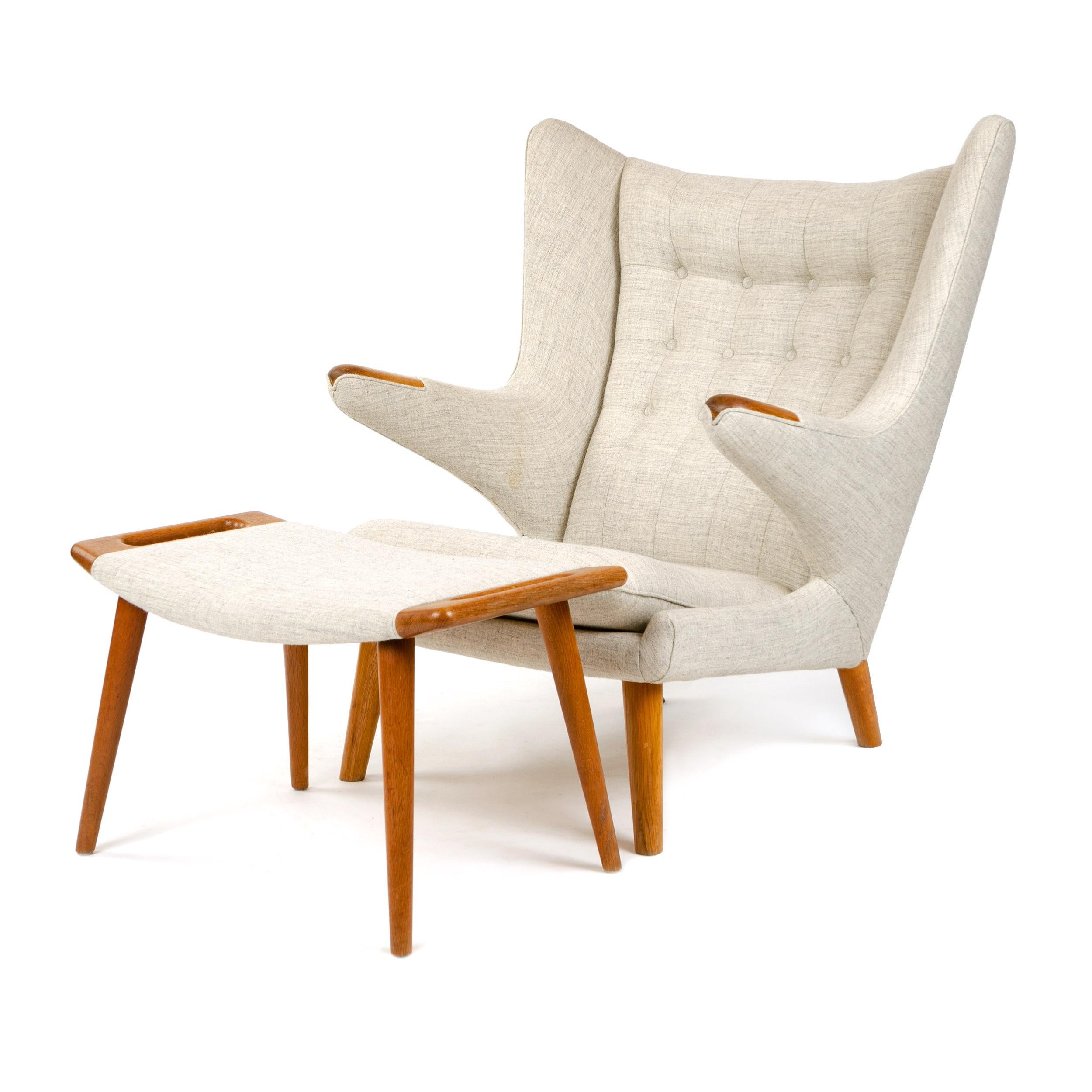 Papa Bear Chair by Hans J. Wegner In Excellent Condition In Sagaponack, NY
