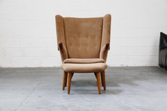 'Papa Bear' Wingback Armchair and Ottoman by Svend Skipper, circa 1960
