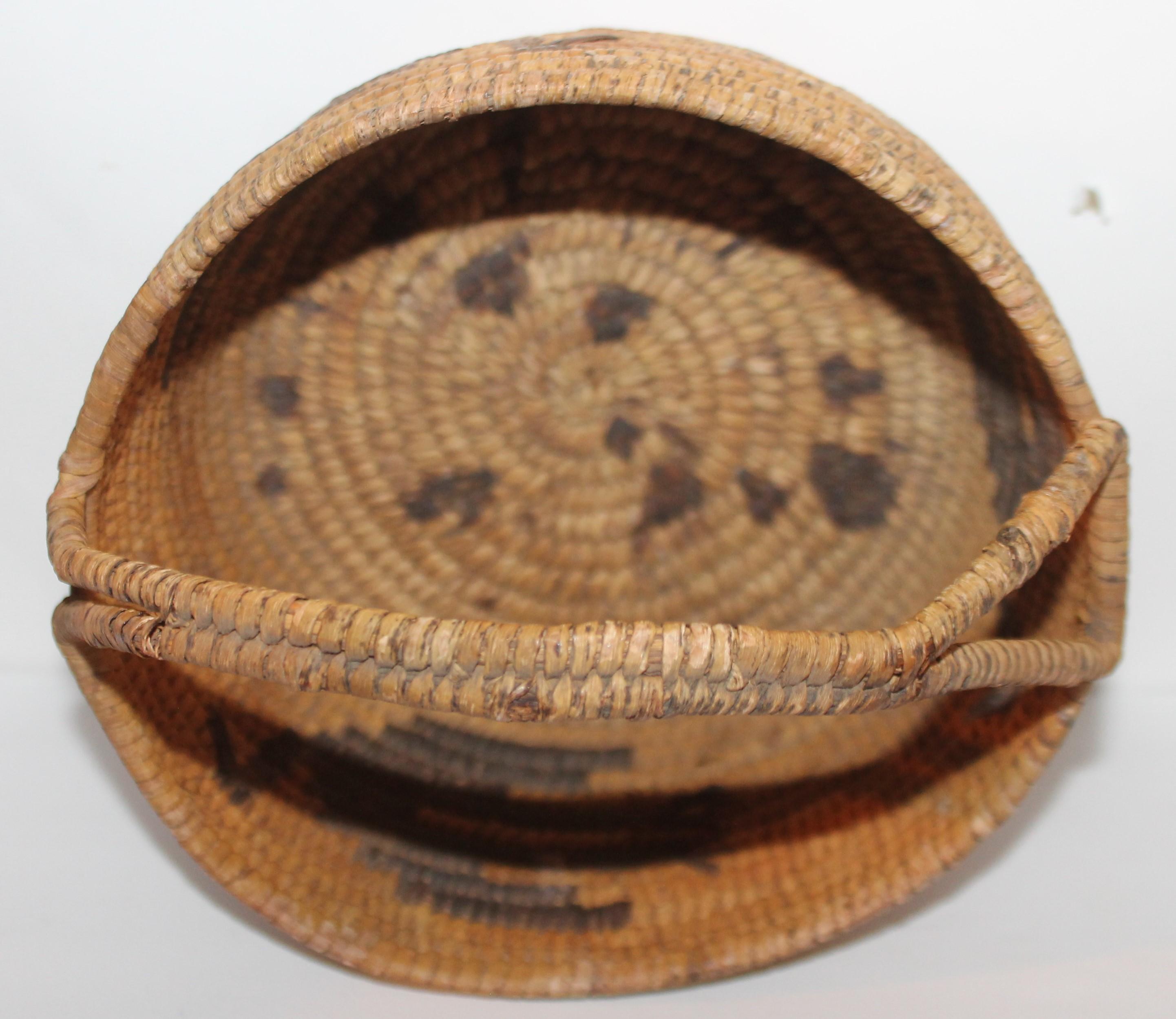 Papago American Indian Handled Basket 1