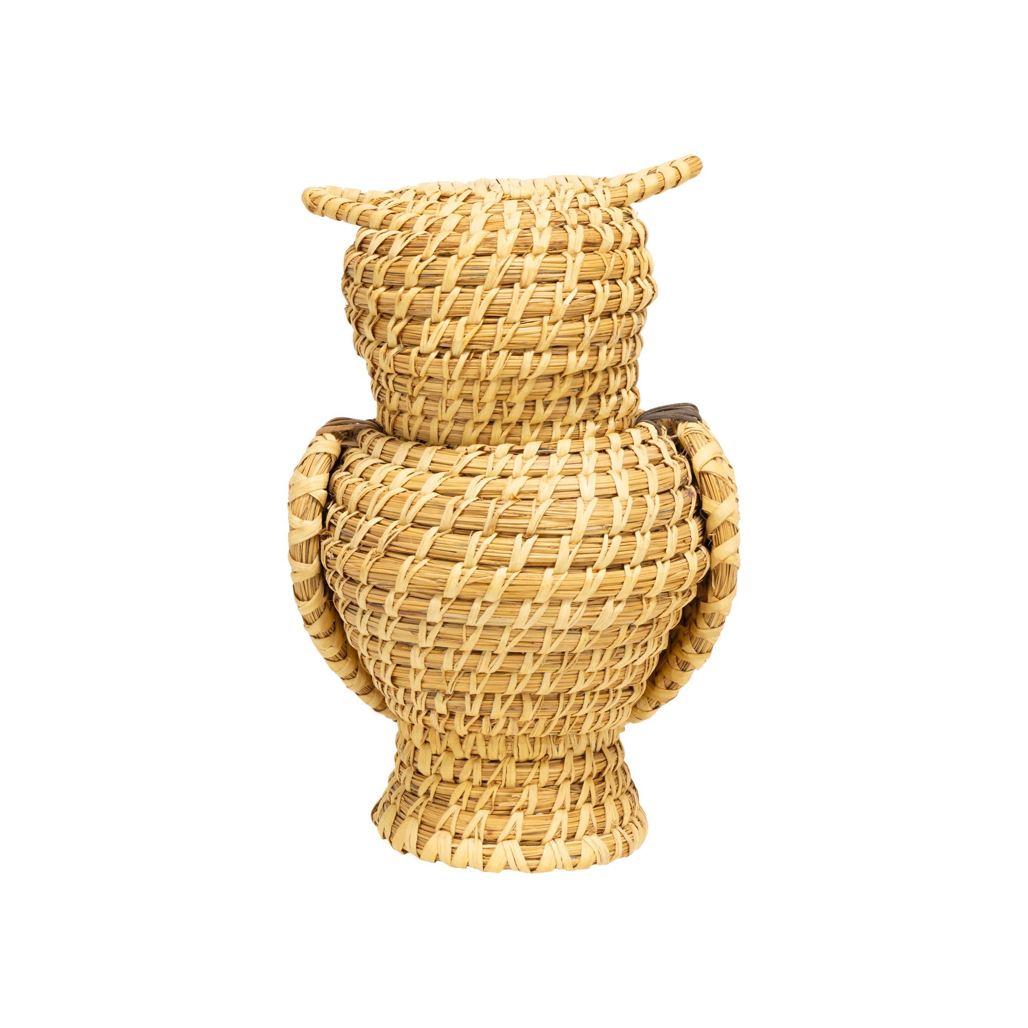 Papago Korbwaren Eule (Handgewebt) im Angebot