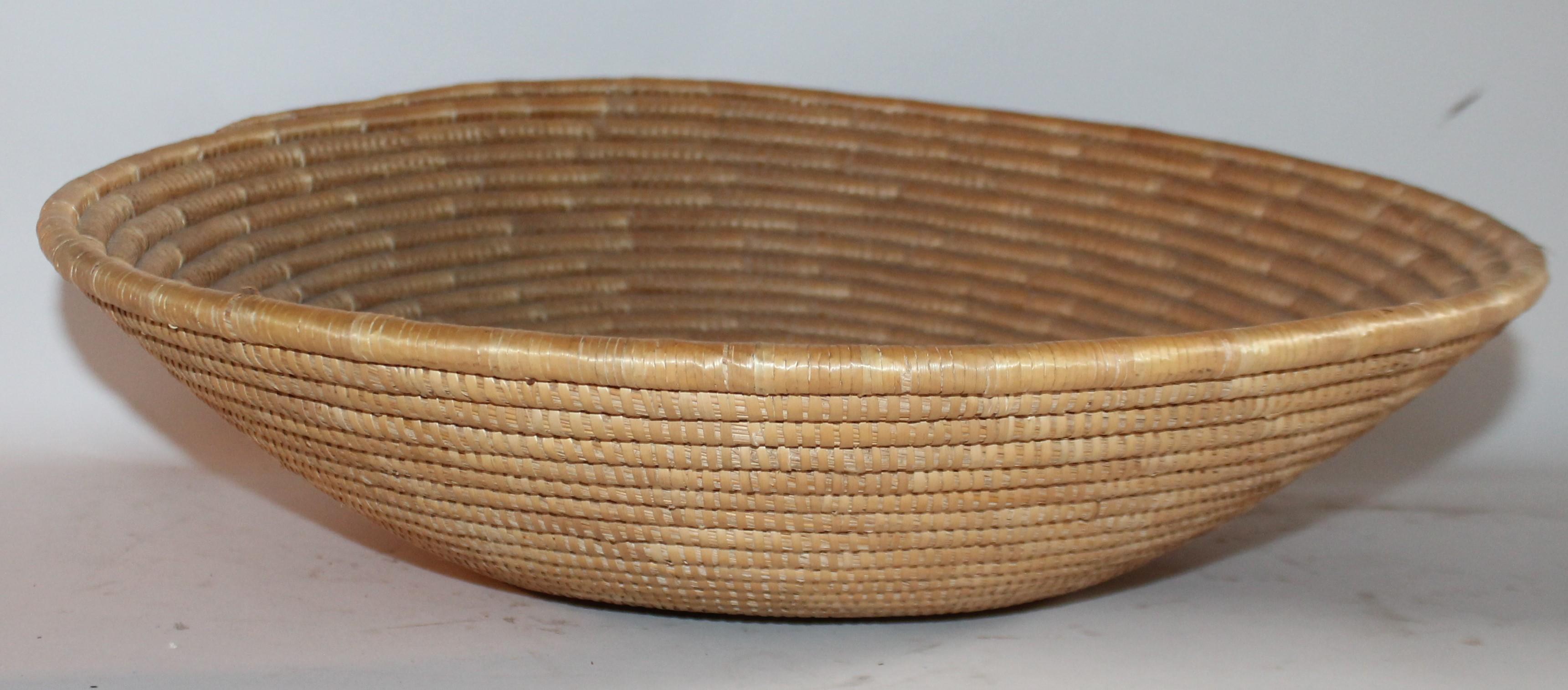 Hand-Crafted Papago Indian Basket, Monumental For Sale