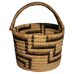 Papago Indian Basket W/ Handle