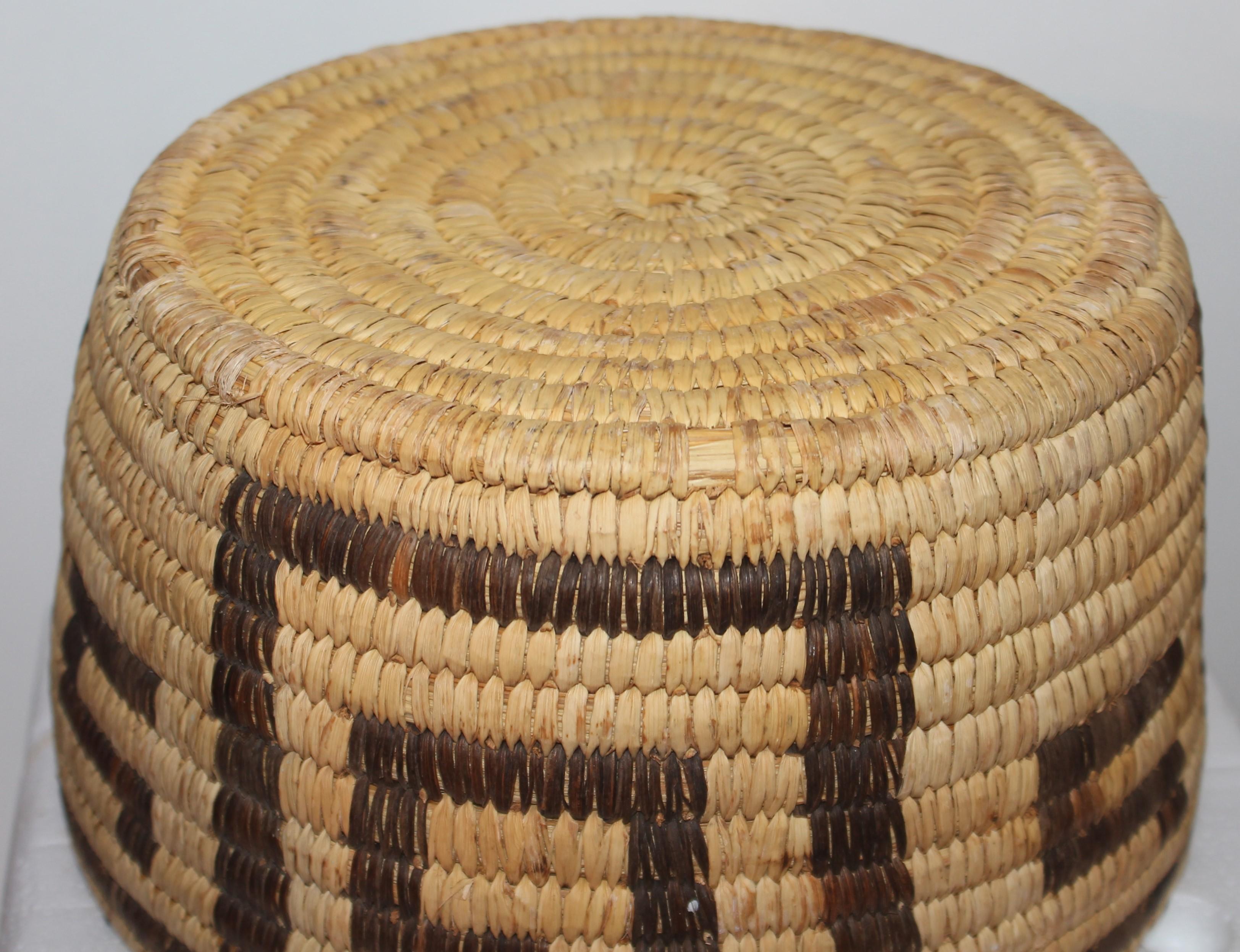 Folk Art Papago Indian Baskets, Collection 3 For Sale