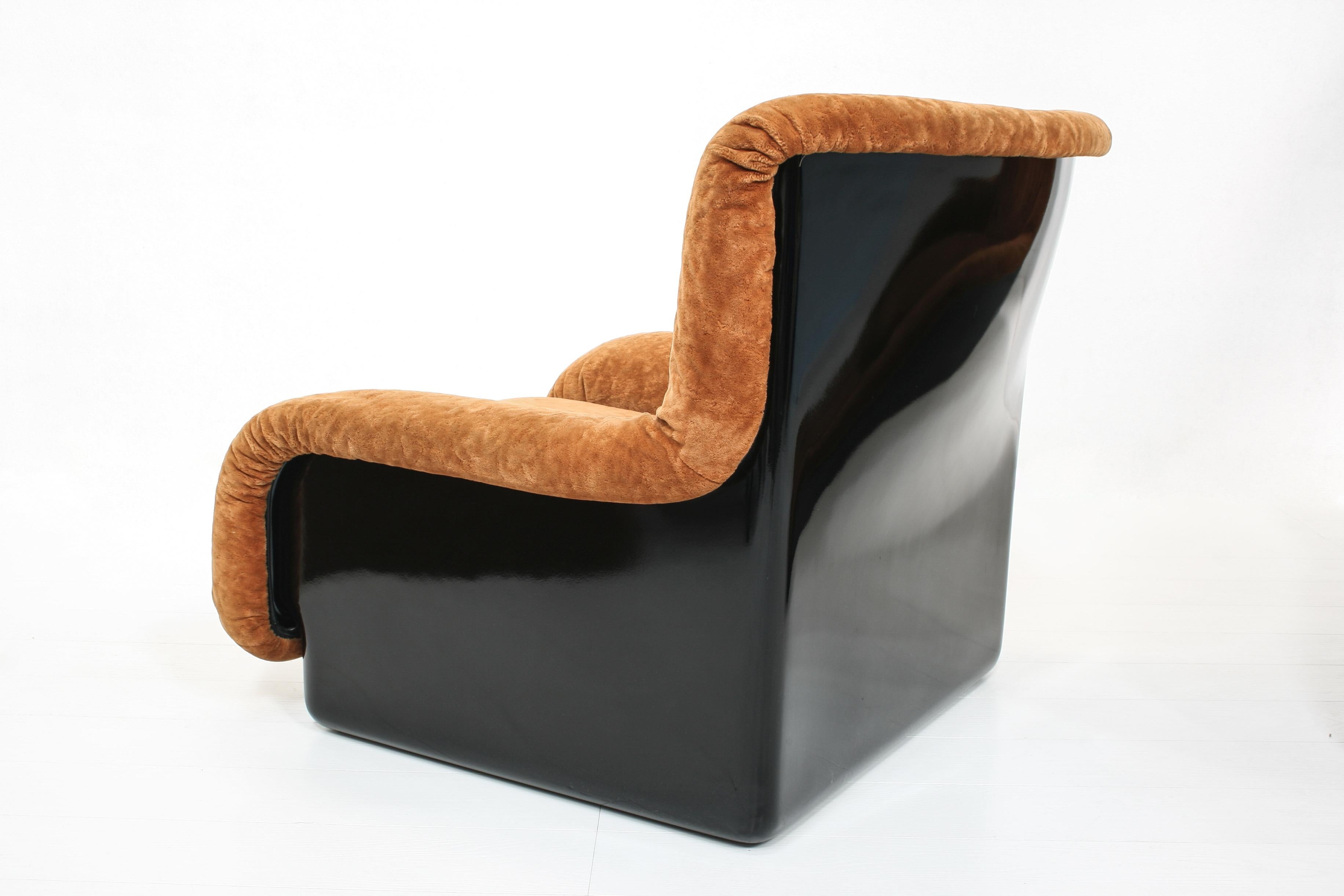 Italian Papaia Lounge Chairs and Ottoman by Ammannati & Vitelli for Rossi di Albizzate