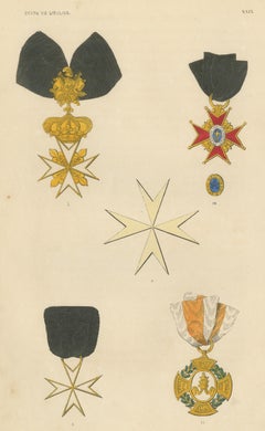 Stato Pontificio, Croci Bianche e Onorificenze Pontificie, Tavola XXIX, 1844