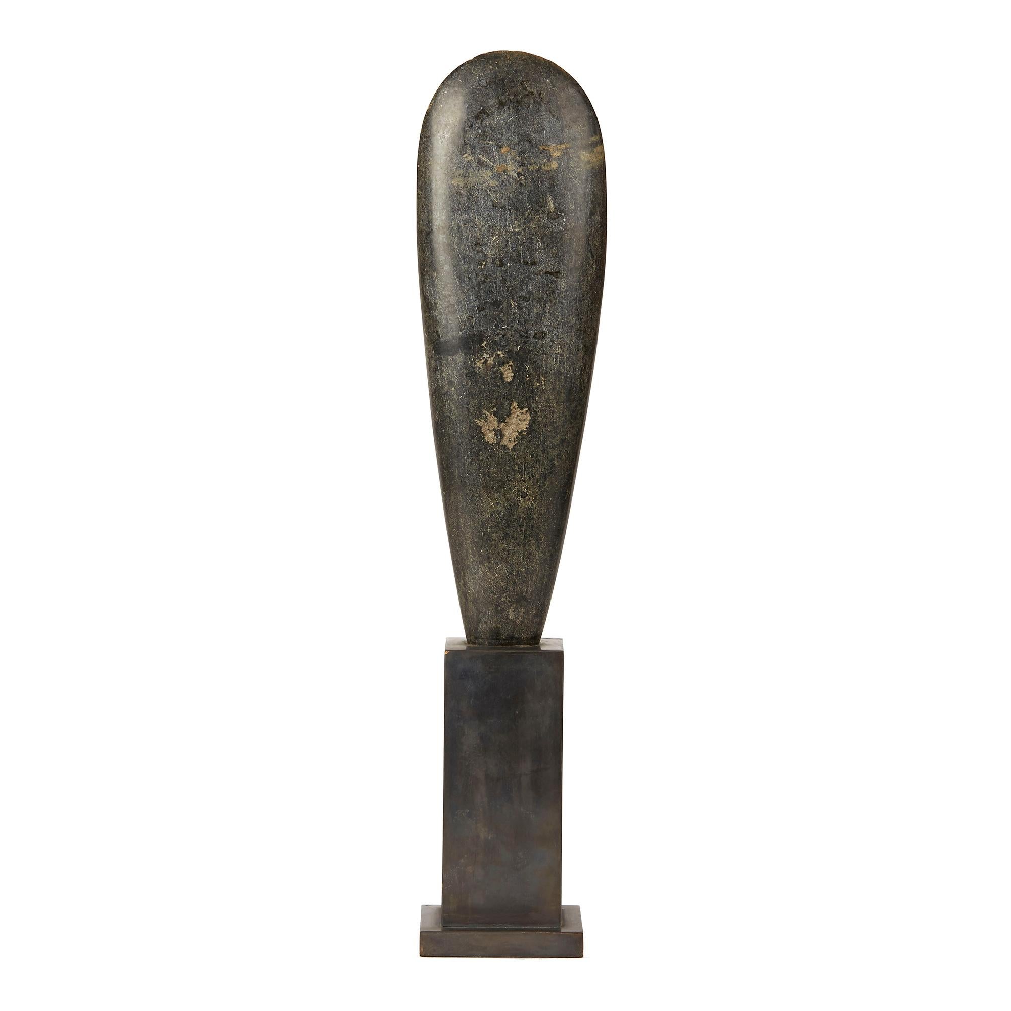 Papua New Guinean Papau New Guinea Sentani Mounted Nephrite Axe, Early 20th Century For Sale