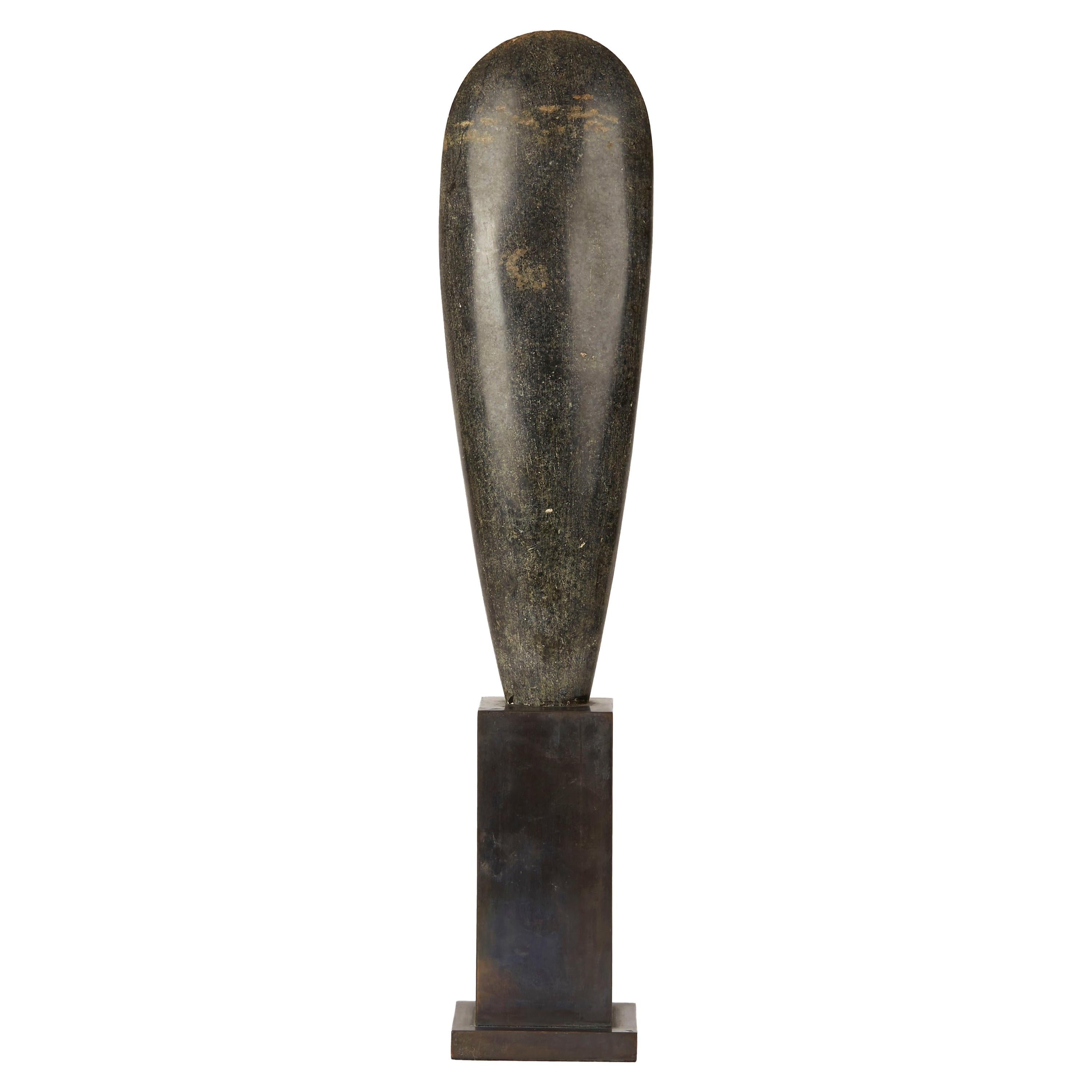 Papau New Guinea Sentani Mounted Nephrite Axe, Early 20th Century