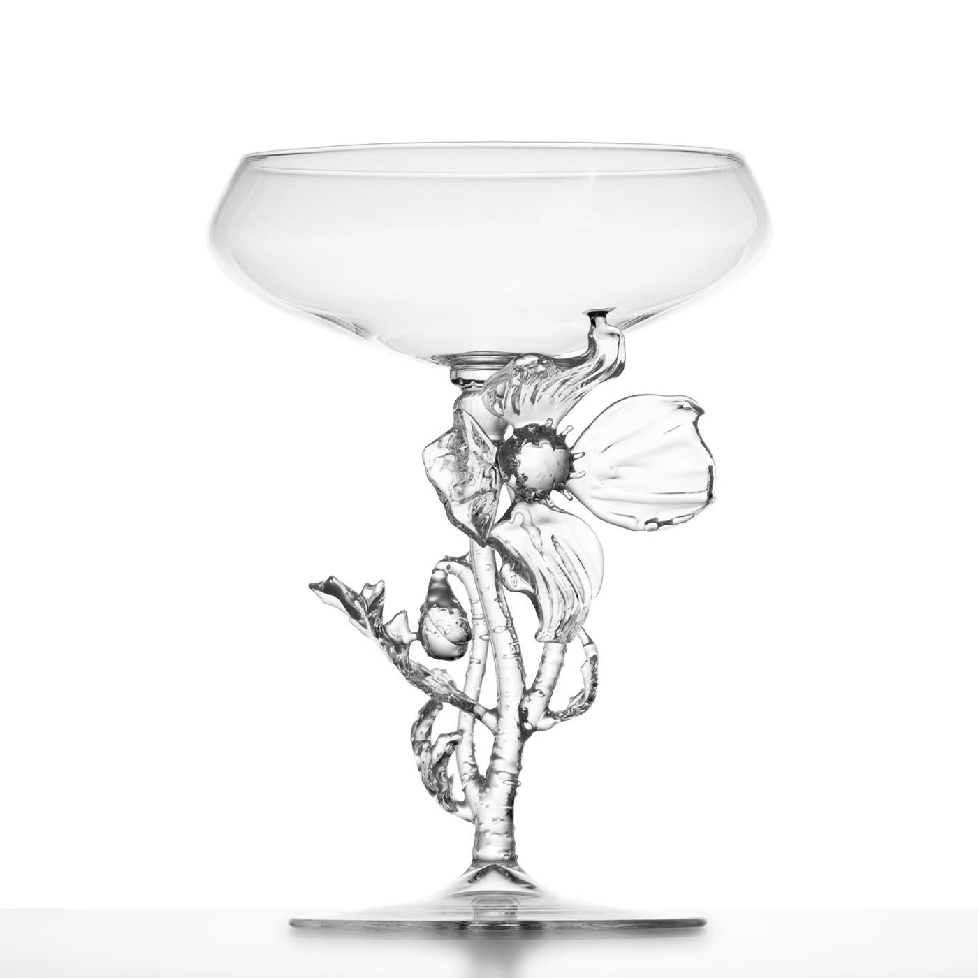 italien Verre à cocktail Papaver Rhoeas en vente