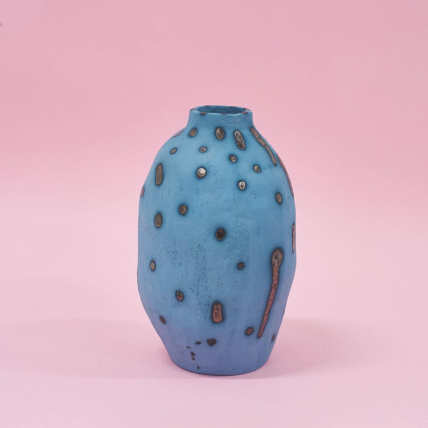 Post-Modern Papaya Vase by Siup Studio For Sale